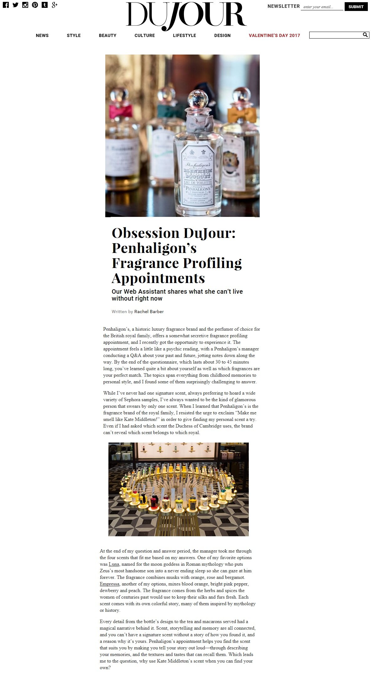 Penhaligon's Rockefeller Center Store featured on Dujour