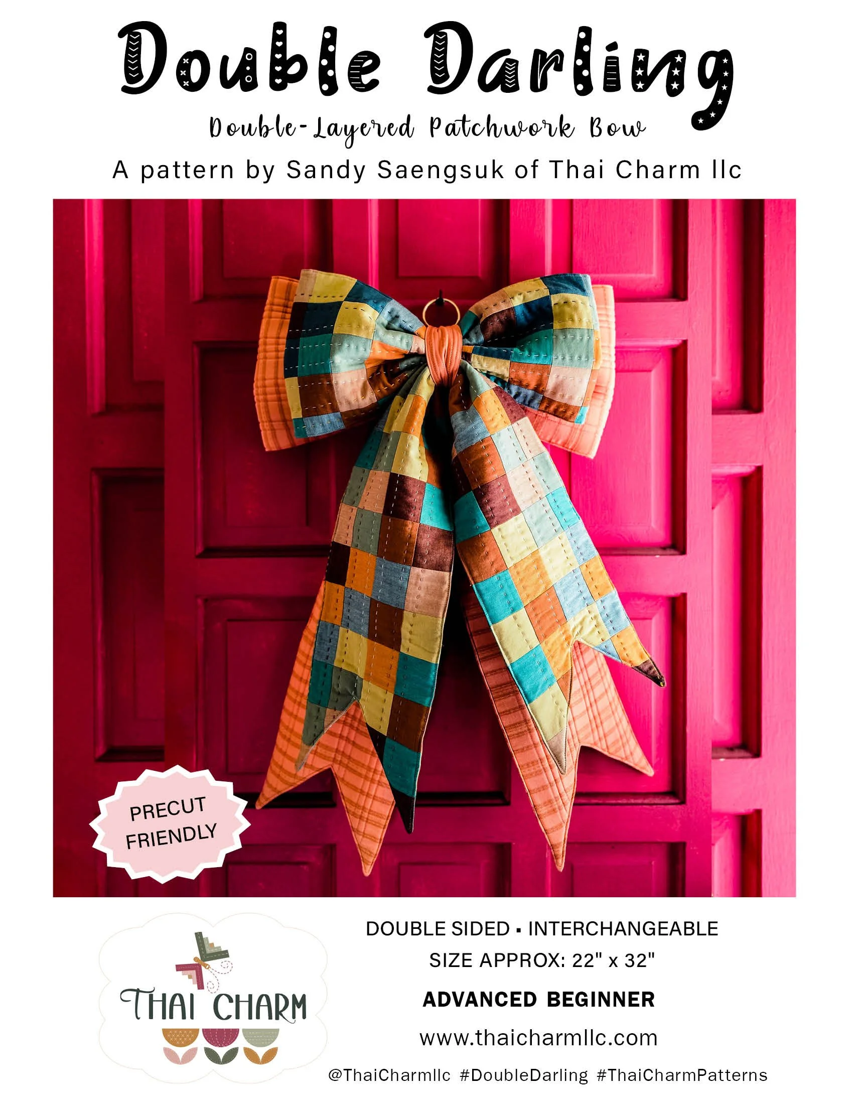 Double Darling – Double-Layered Patchwork Bow Printed Patterns