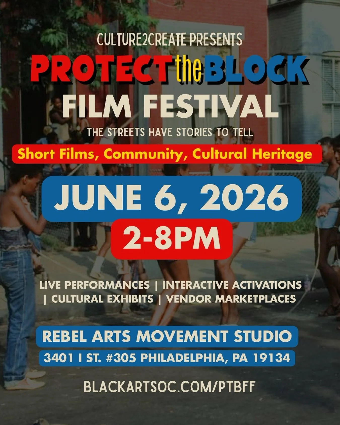 WE ARE OFFICIALLY SOLD OUT✅

‼️ We are still accepting admission AT THE DOOR! ‼️ RSVPs will receive Priority Seating for Screenings 🎟️

📆 Saturday, June 6th | Doors open at 2 PM 📍 Rebel Arts Movement, 3401 I St, Philadelphia, PA 19134

See you the