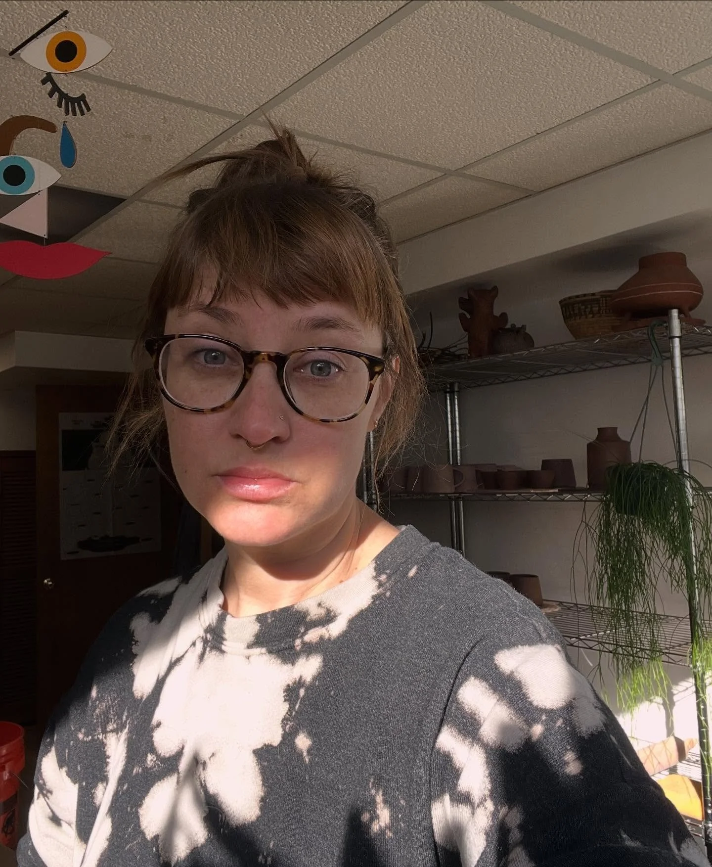 this is the face of void and form ceramics. It’s just me behind the screen and the wheel. 👋 resting bitch face 👌
Few fun facts:
I’ve got 4 dogs and 1 cat
I’m watching love is blind and British baking show while throwing
I’m