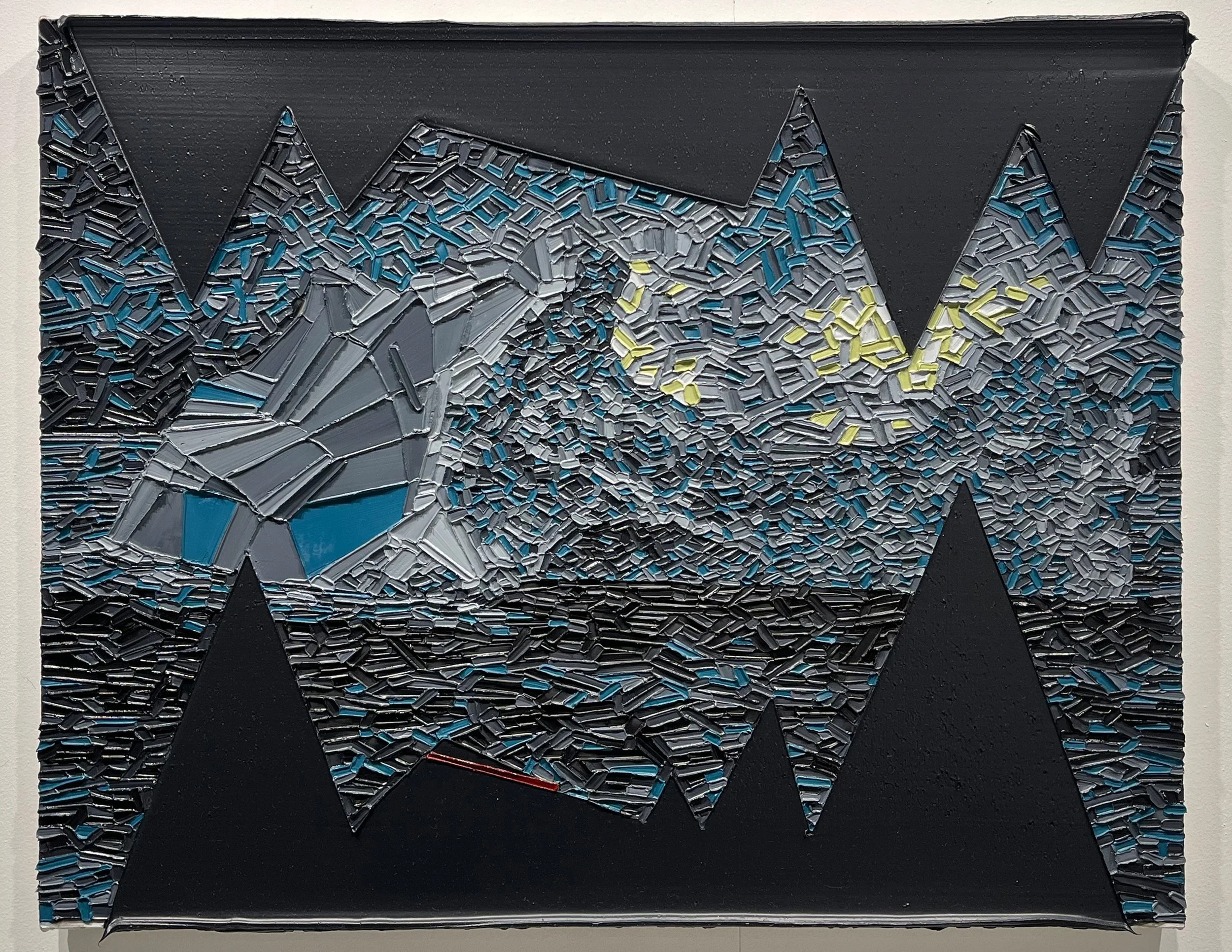 Iceberg that sank the Titanic (Bite). 20 X 25 inches, oil on canvas, 2023