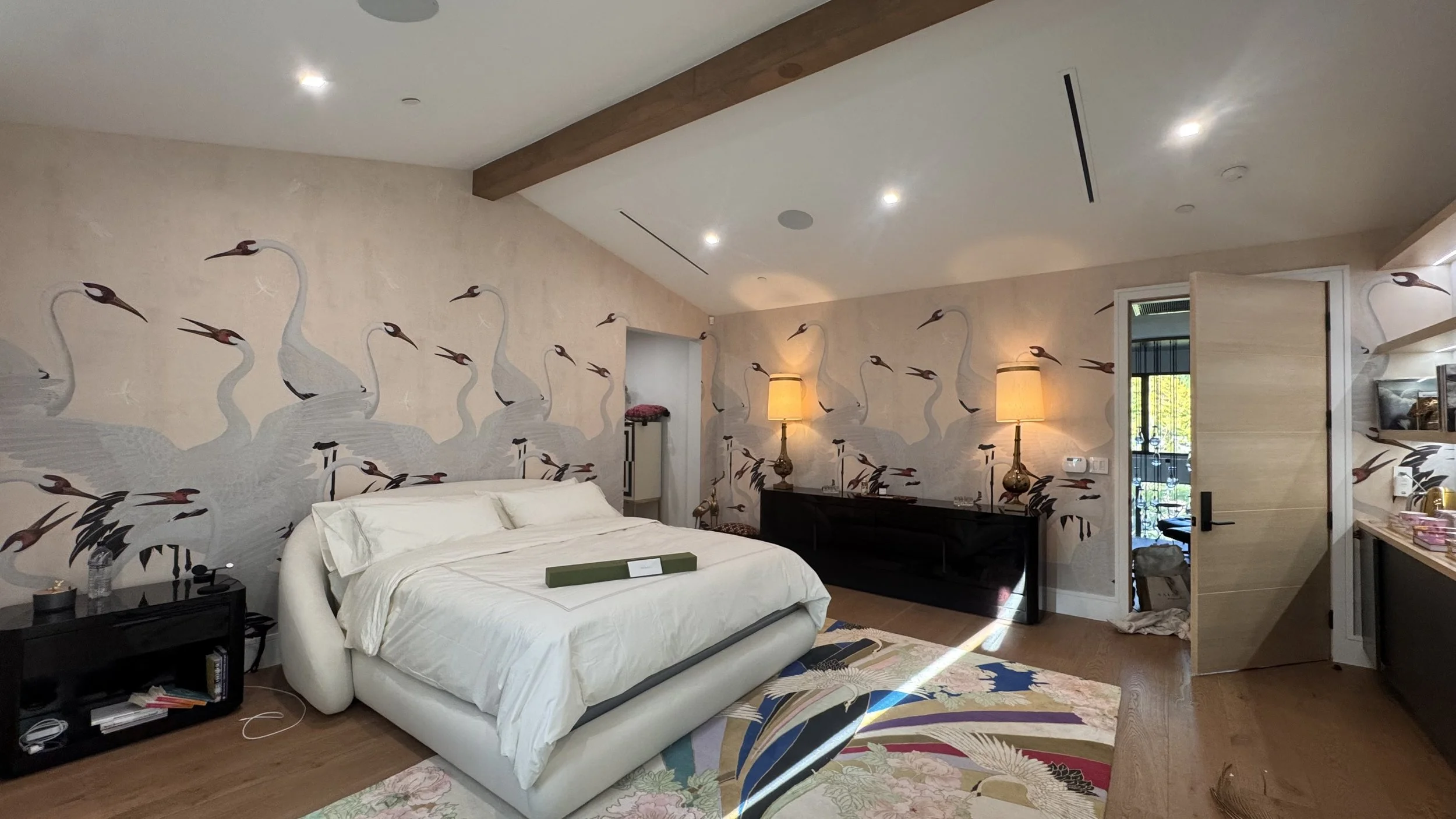 Gucci wallpaper installed by Gioze Wallcoverings Los Angeles 