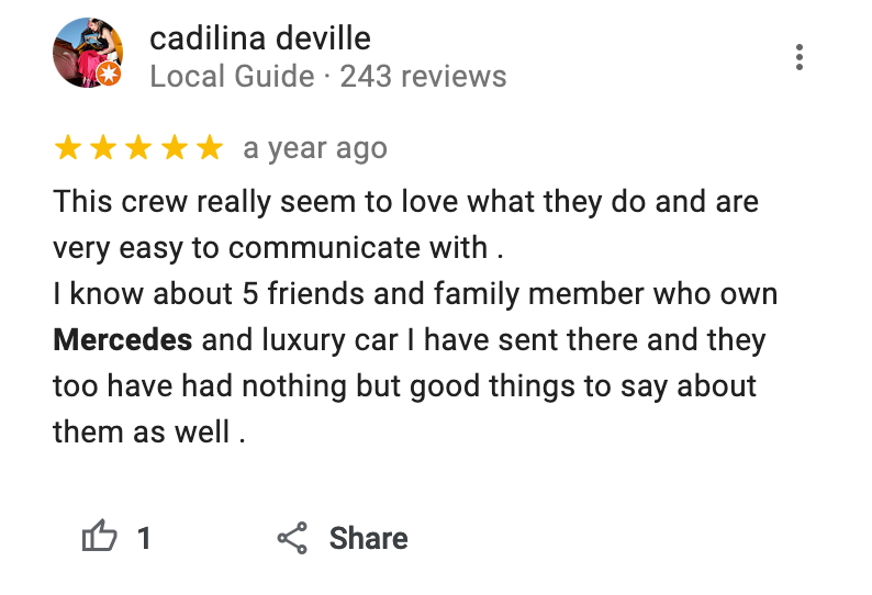 5-star-Mercedes-Benz-car-repair-review-for- Northwest Autohaus · 4007 Crater Lake Hwy California OR 97504.png