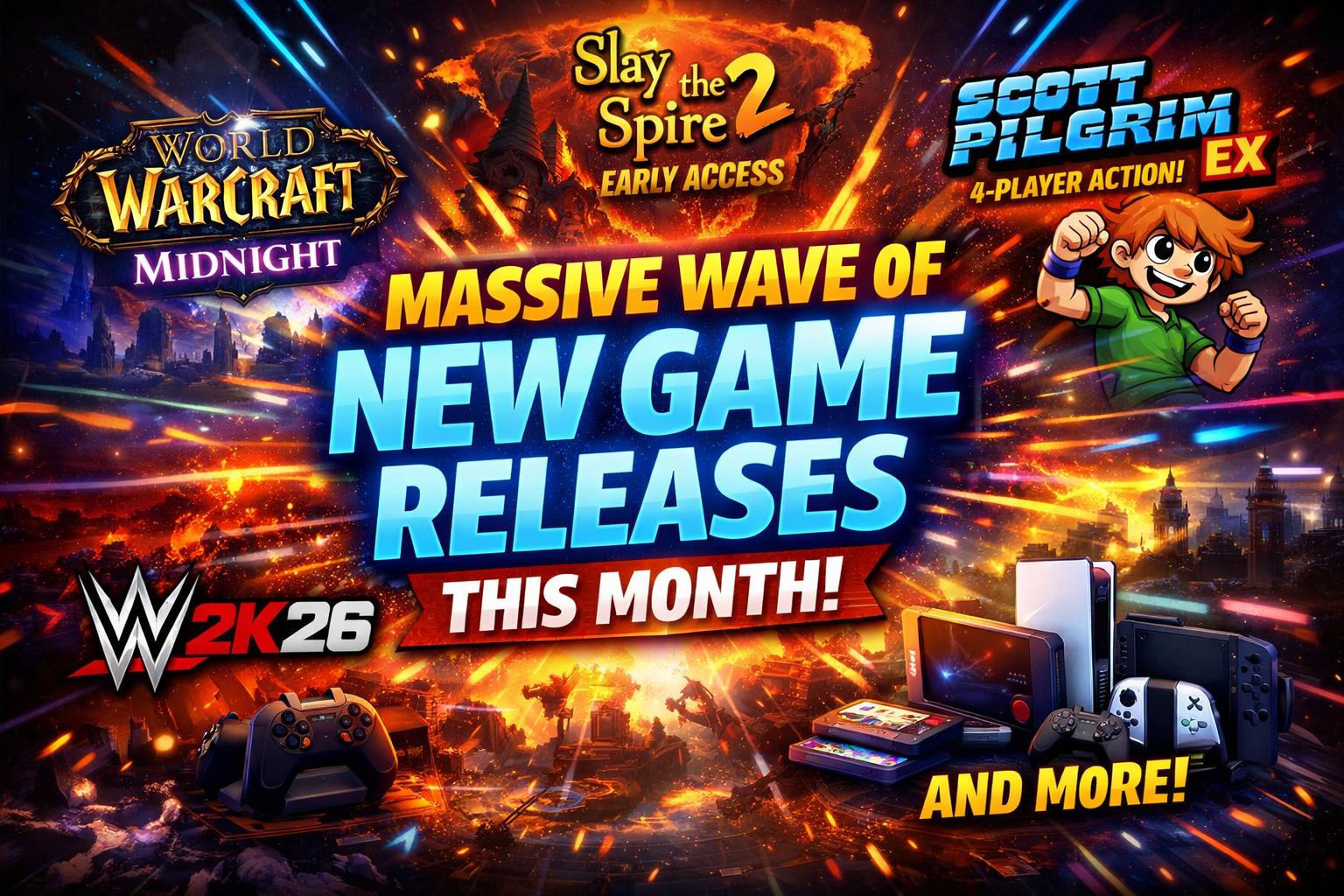 Massive Wave of New Game Releases This Month