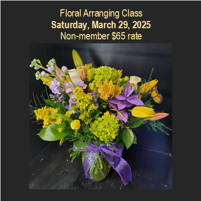 Floral Arranging Class - Non-member 29Mar