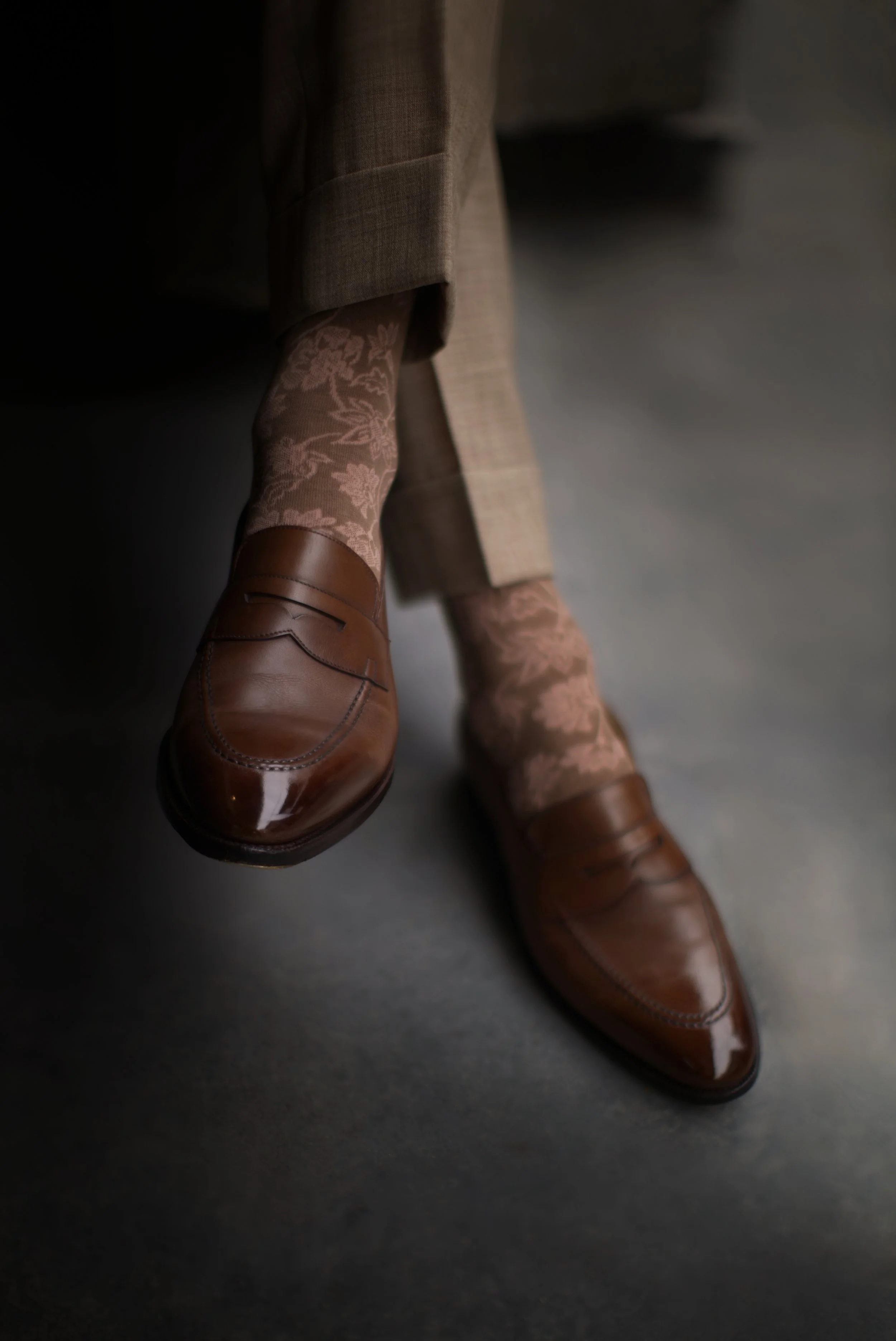 Il Regalo Paisley Silk Socks