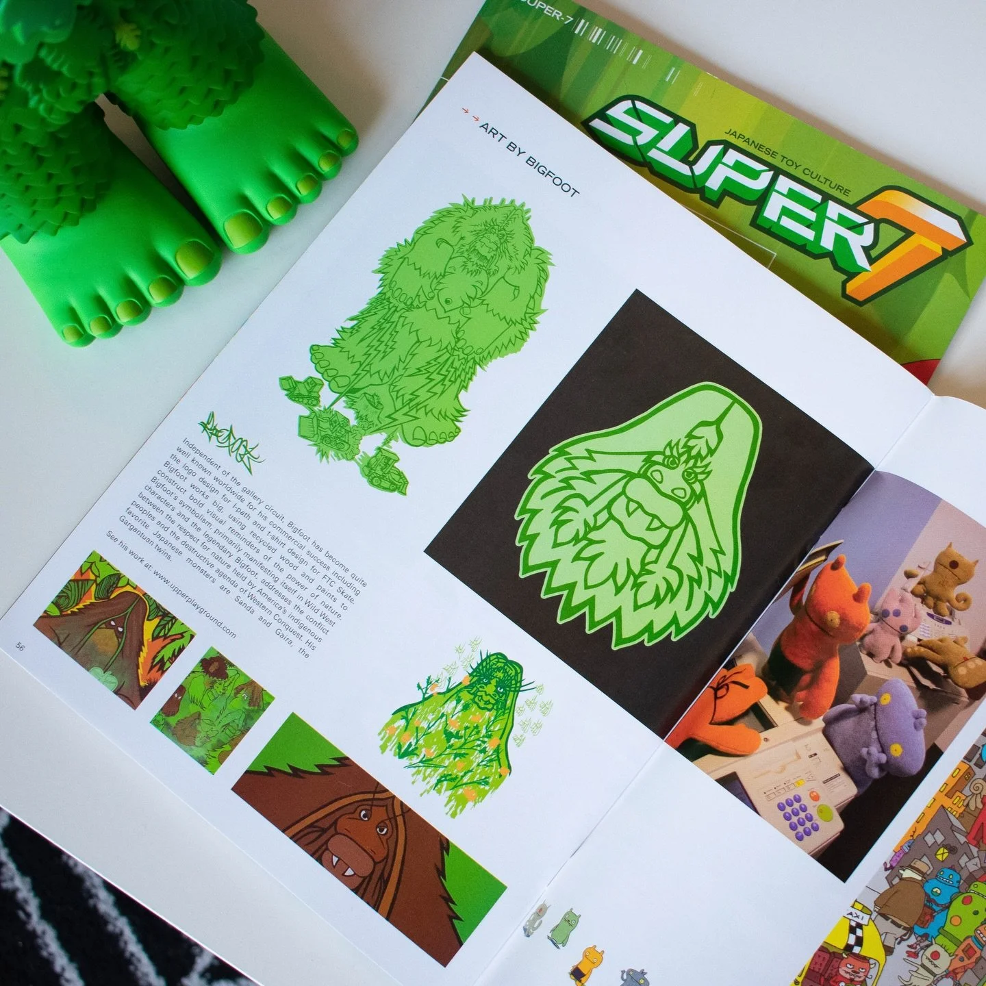 Happy Earth Day from the biggest green thumb we know 👍💚🌎🌱 @bigfootone #bigfootone #vinyltoy #super7magazine