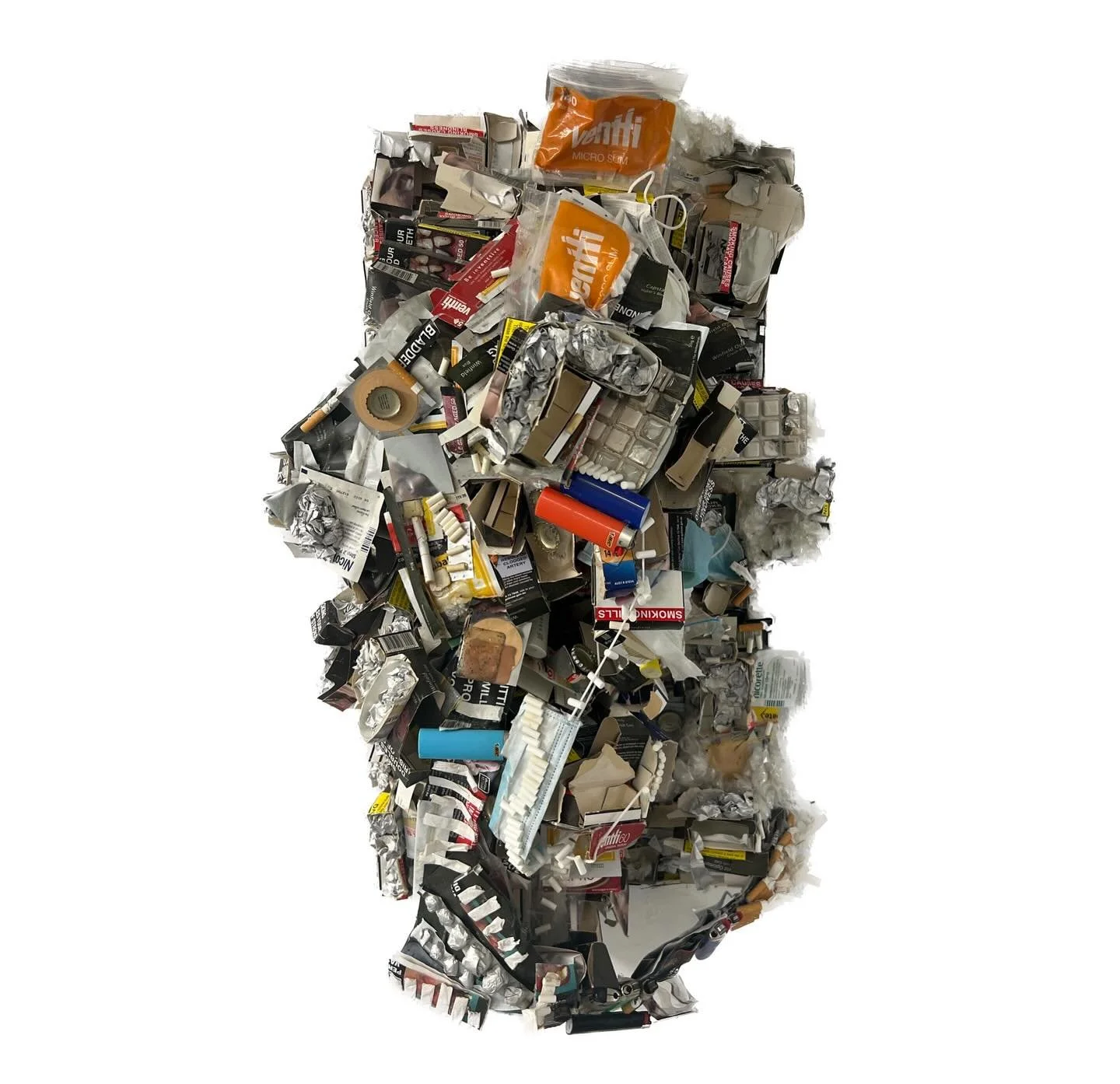 &lsquo;i quit cigarettes&rsquo;
(2020 - 2023)

this is a homage to my relationship with smoking. 

the materials were collected during my last years as a smoker, they were assembled as part of a mantra used while kicking the habit. 

looking back on 