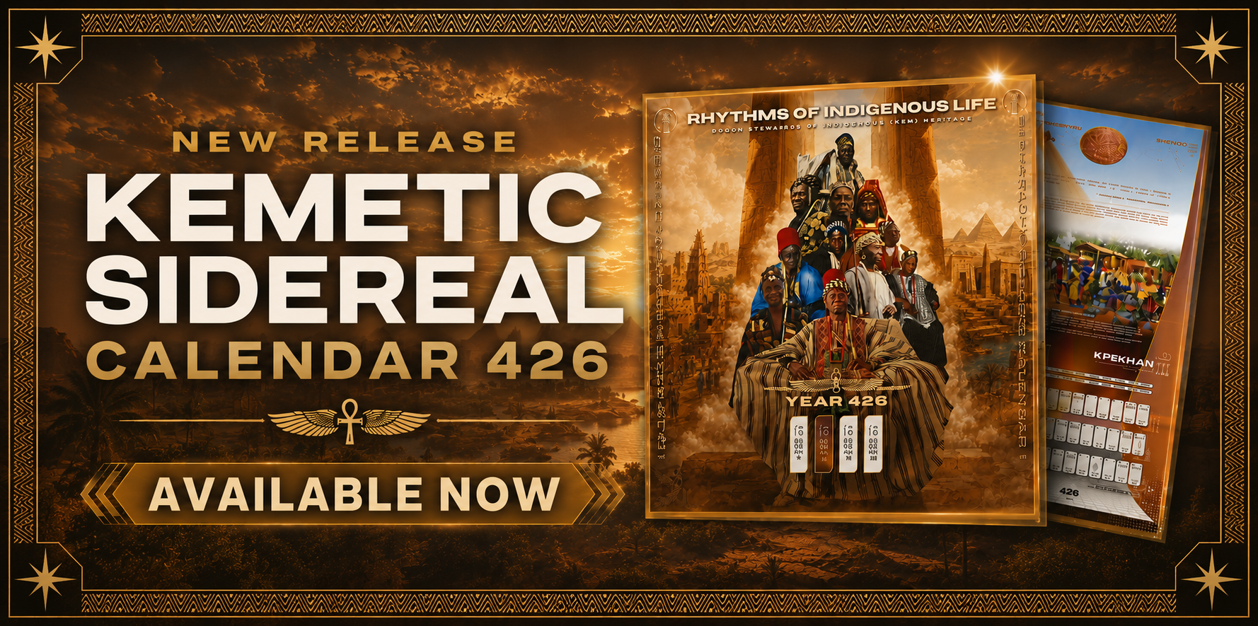 Kemetic Sidereal Calendar 426 and Rhythms of Sidereal Life books available now