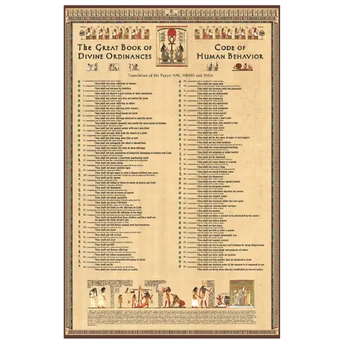 Code of Human Behavior 77 Commandments poster