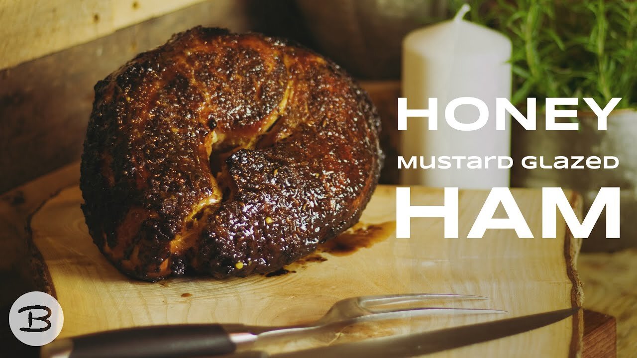 Smoked Ham with Mustard Glaze