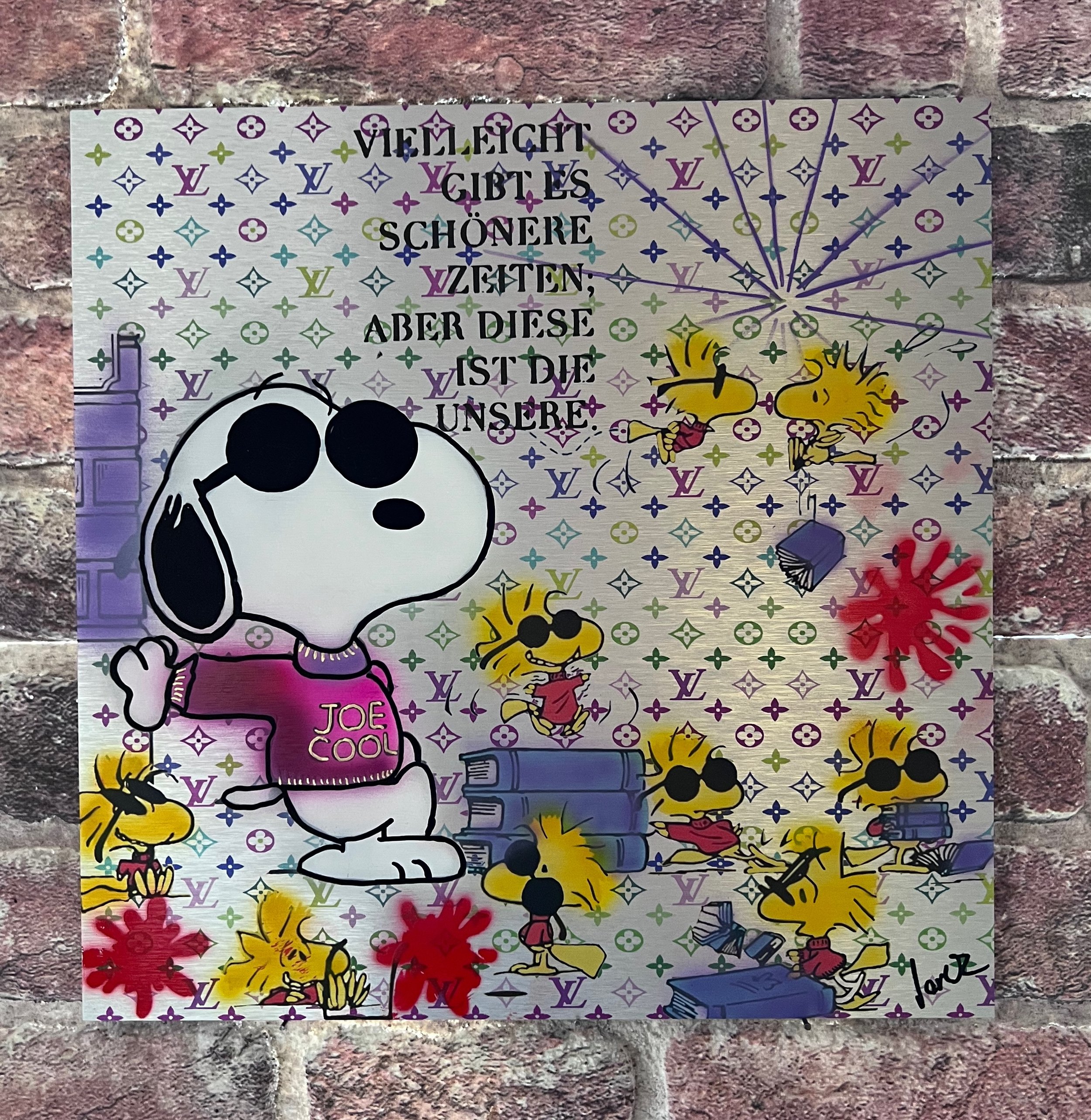 36x36 auf Alu "Disney Familie"