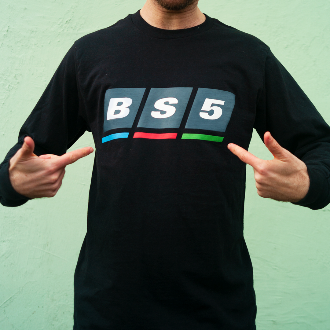 BS5 Long Black T-Shirt