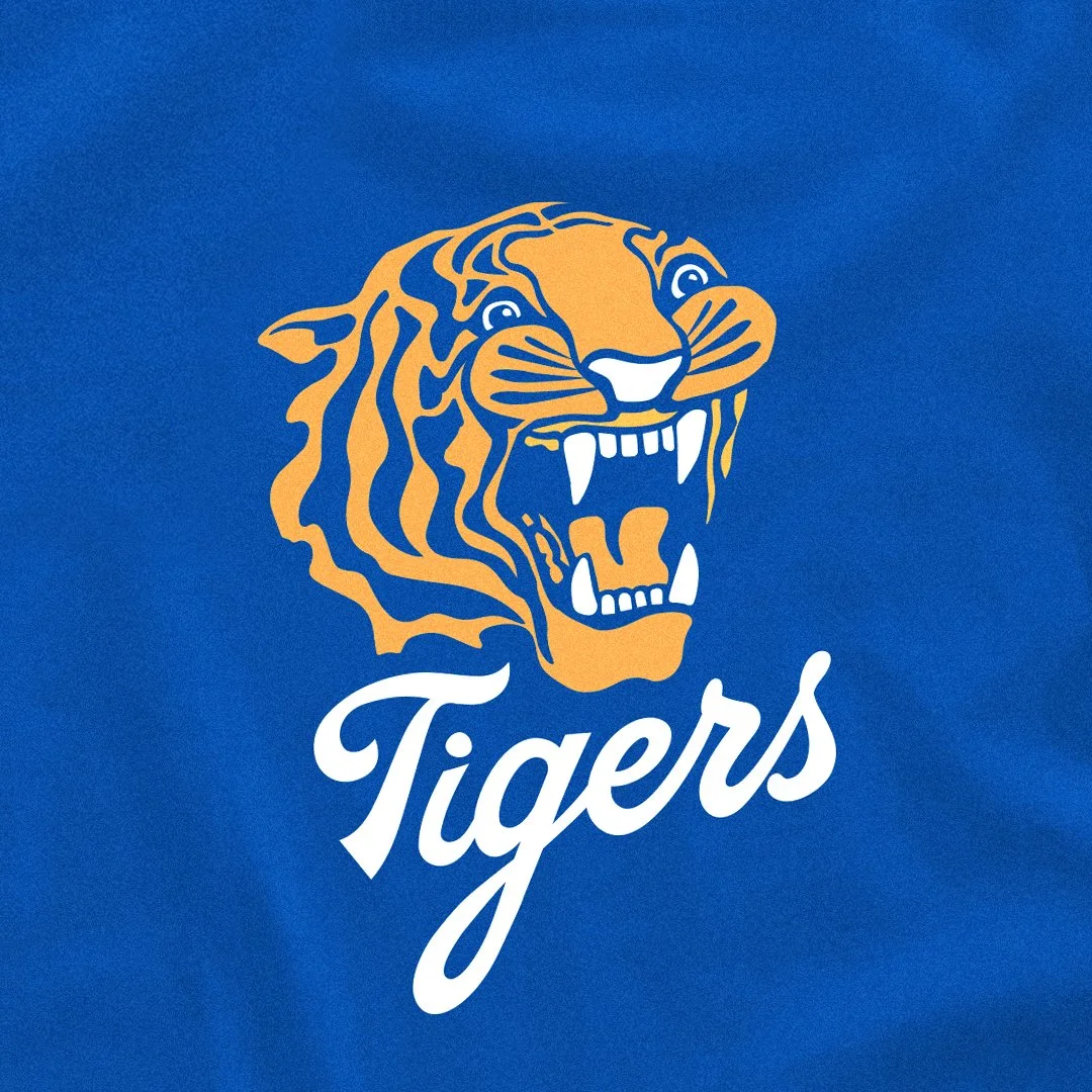 Tigers Long Blue T-Shirt
