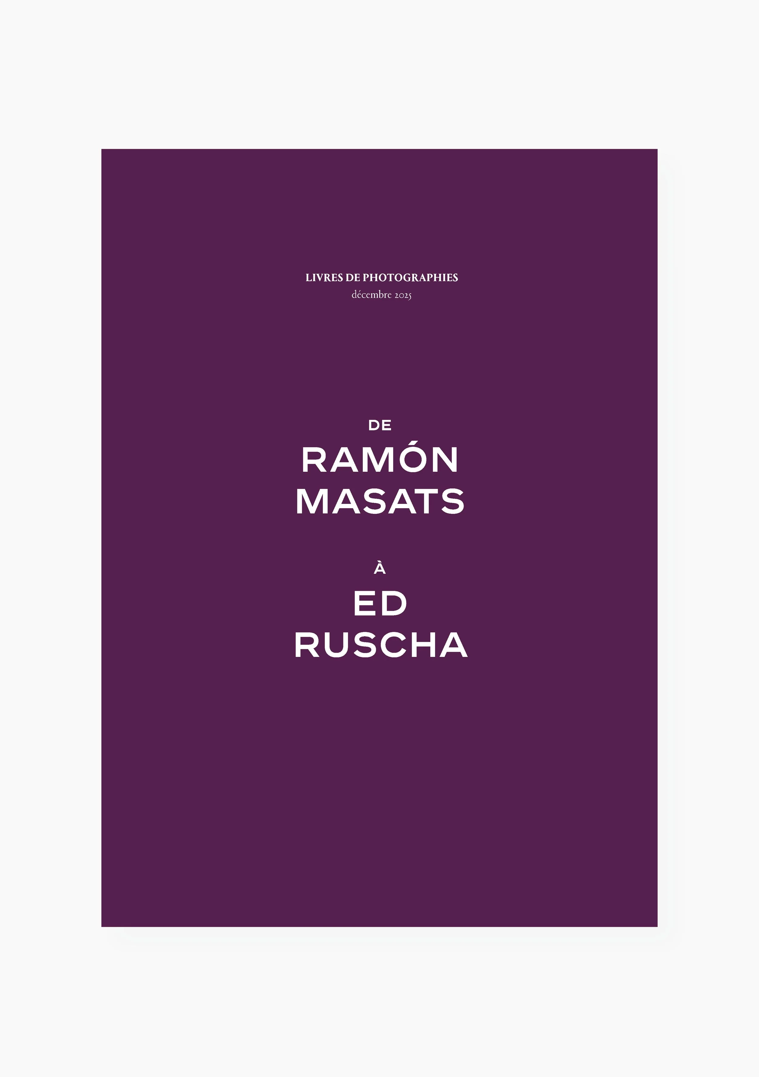 De Ramón Masats à Ed Ruscha. Livres de Photographies