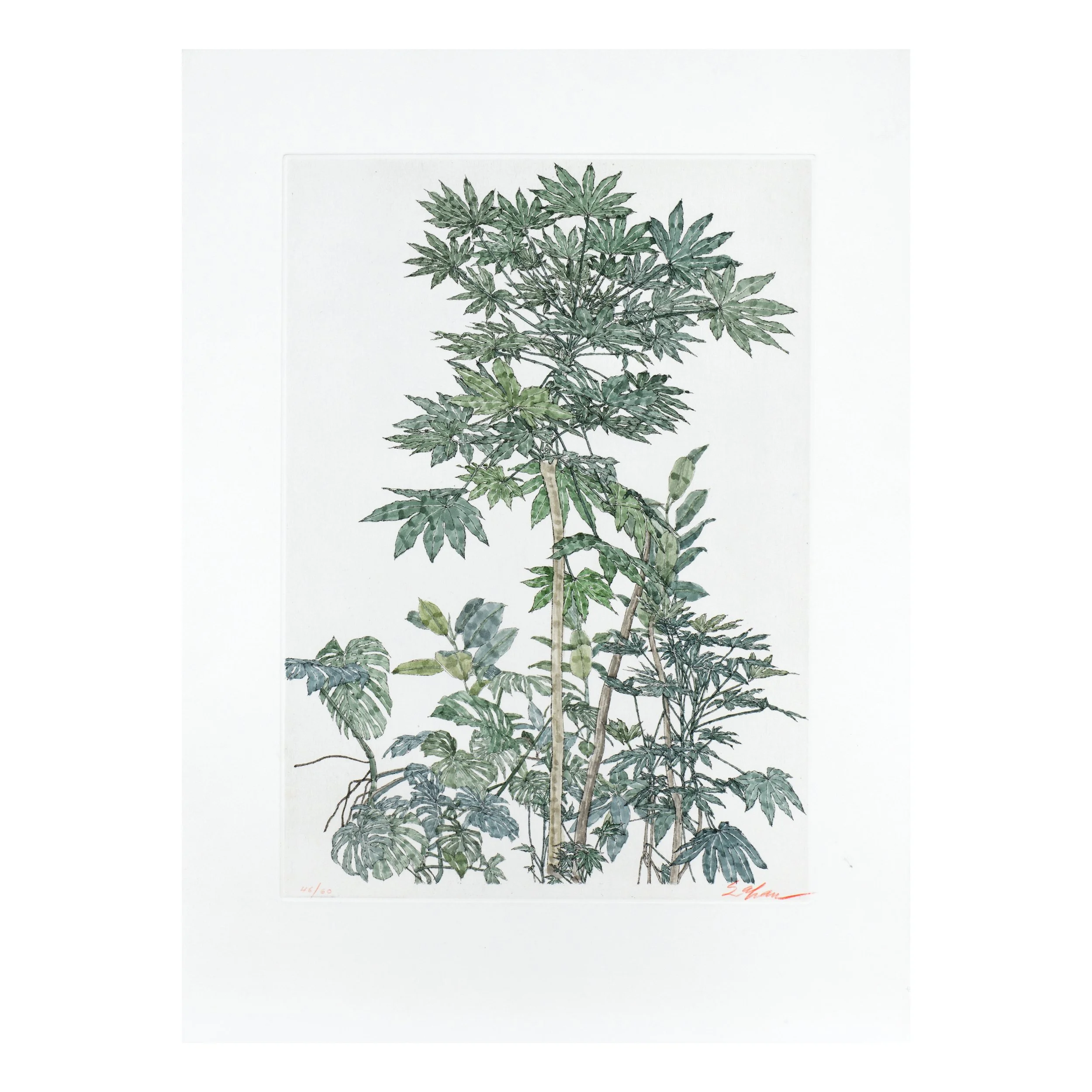 Sam Szafran. Feuillages, 1990