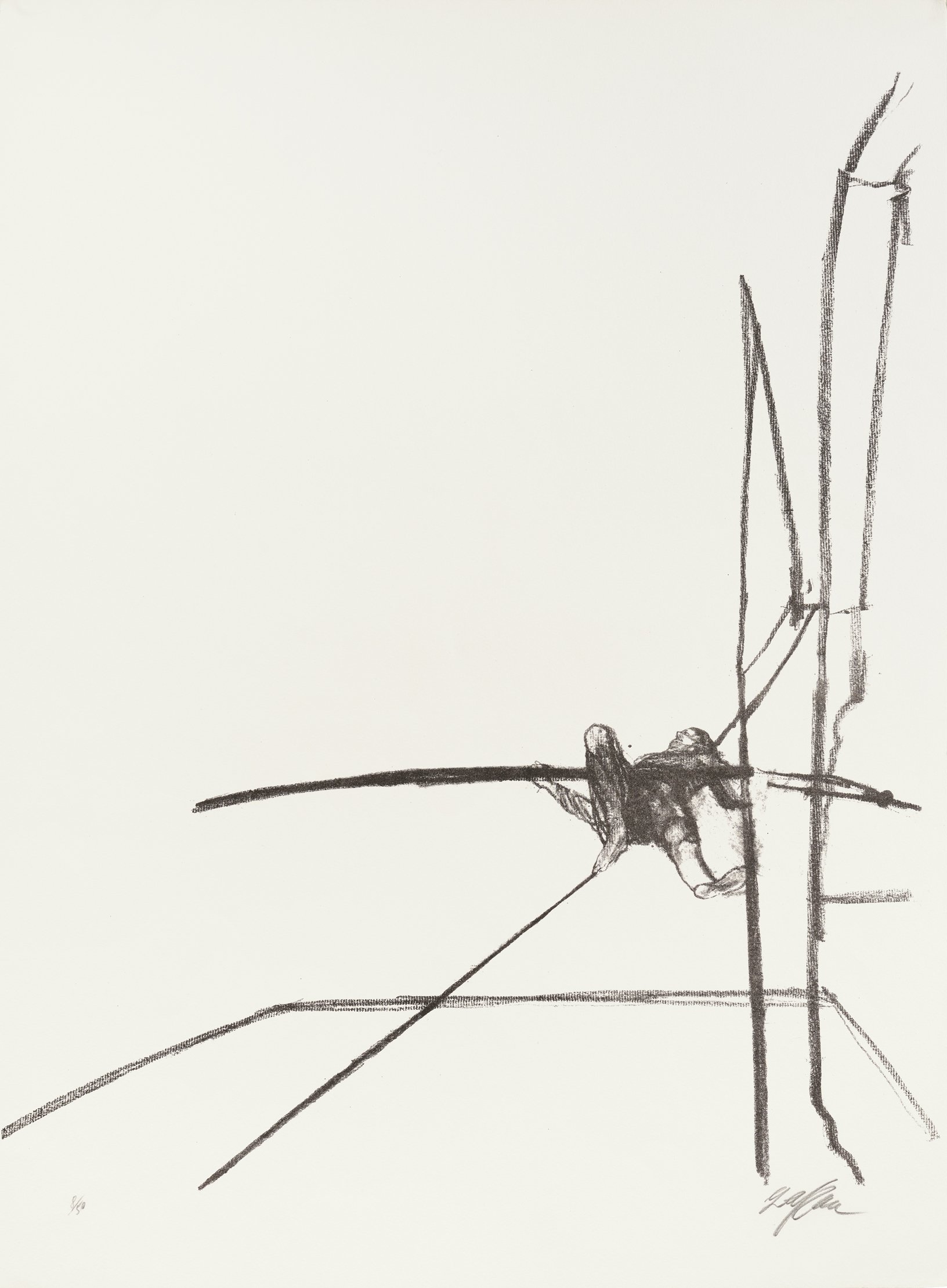 Sam Szafran. Équilibriste, vers 1969