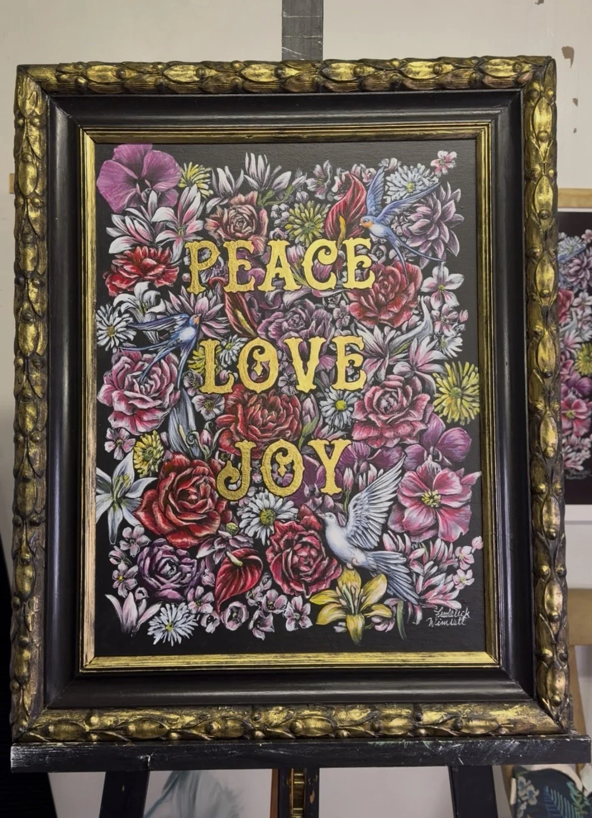 Not/Now Political original framed painting