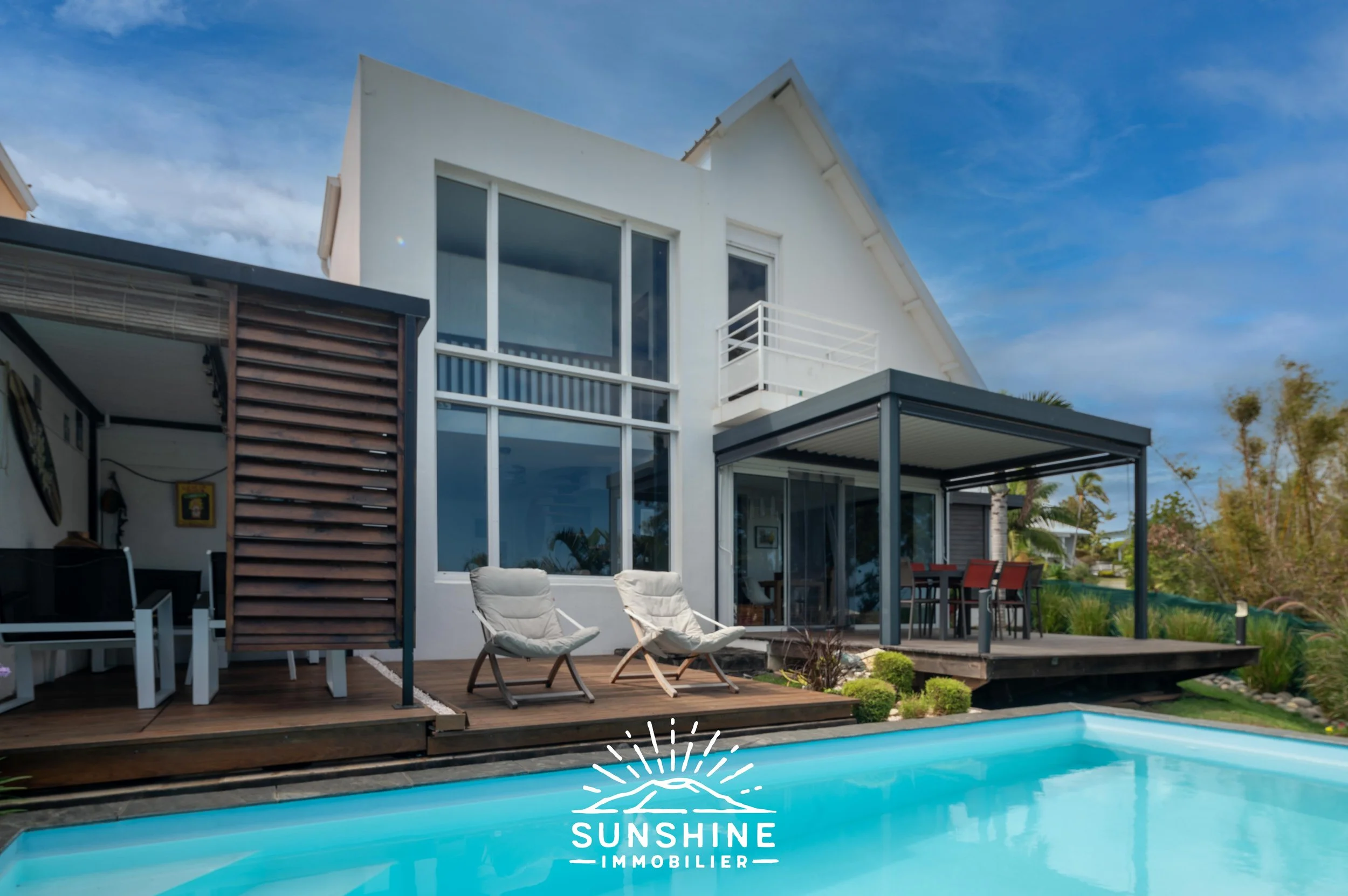 Villa d’architecte, Vue mer, lumineuse et Piscine La Montagne | VENDUE