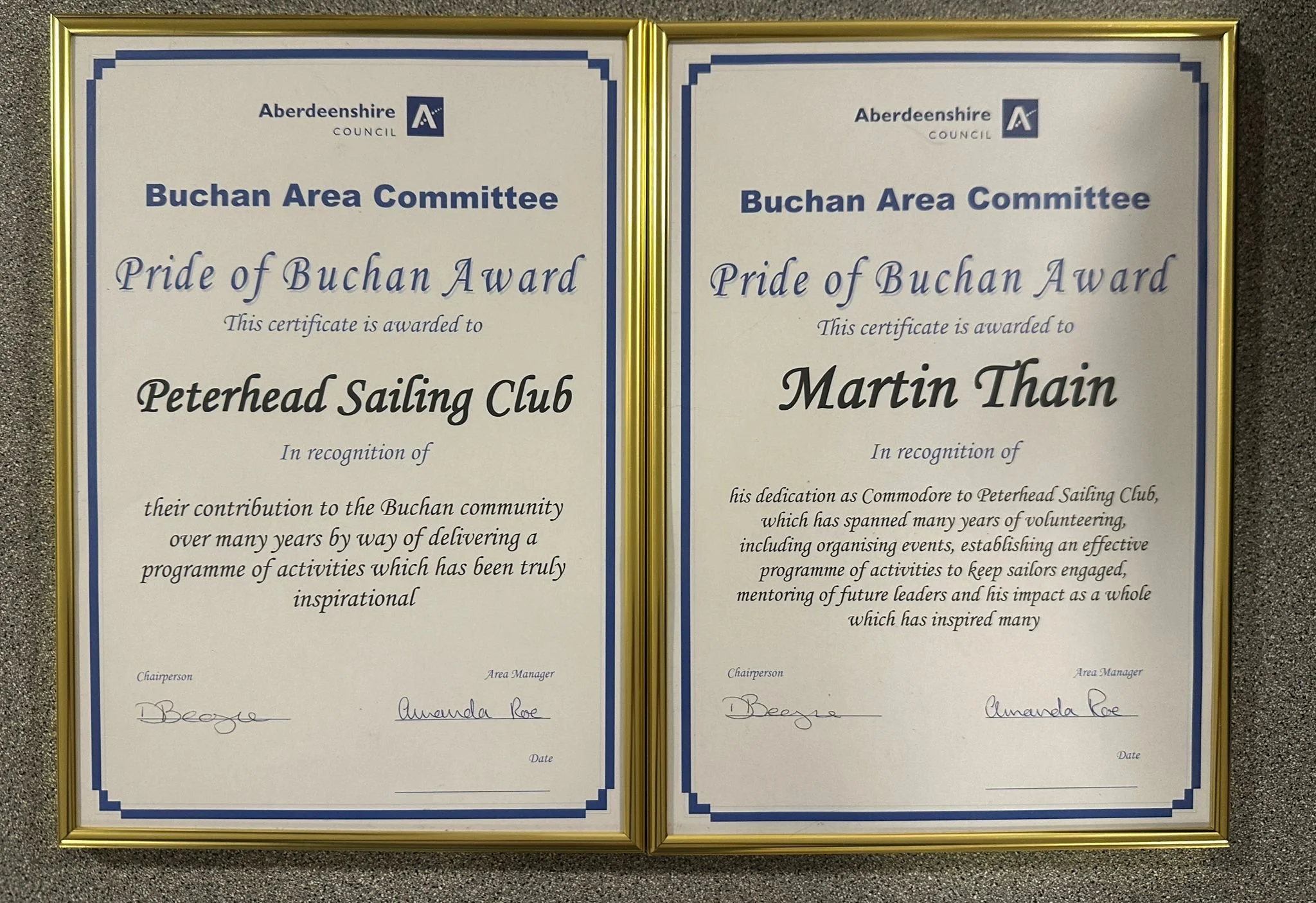 Pride Of Buchan Awards