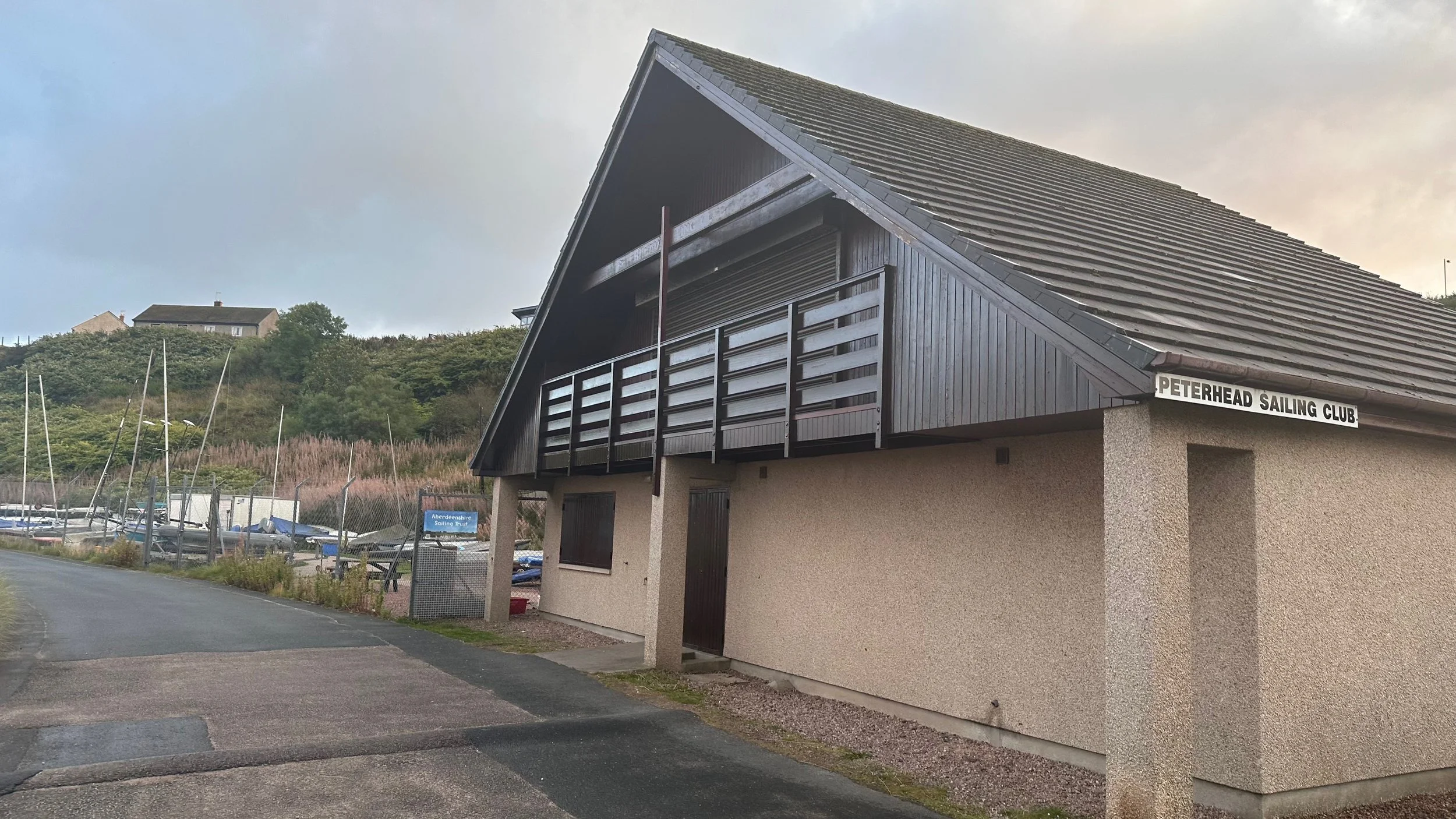 Our clubhouse with solar panels