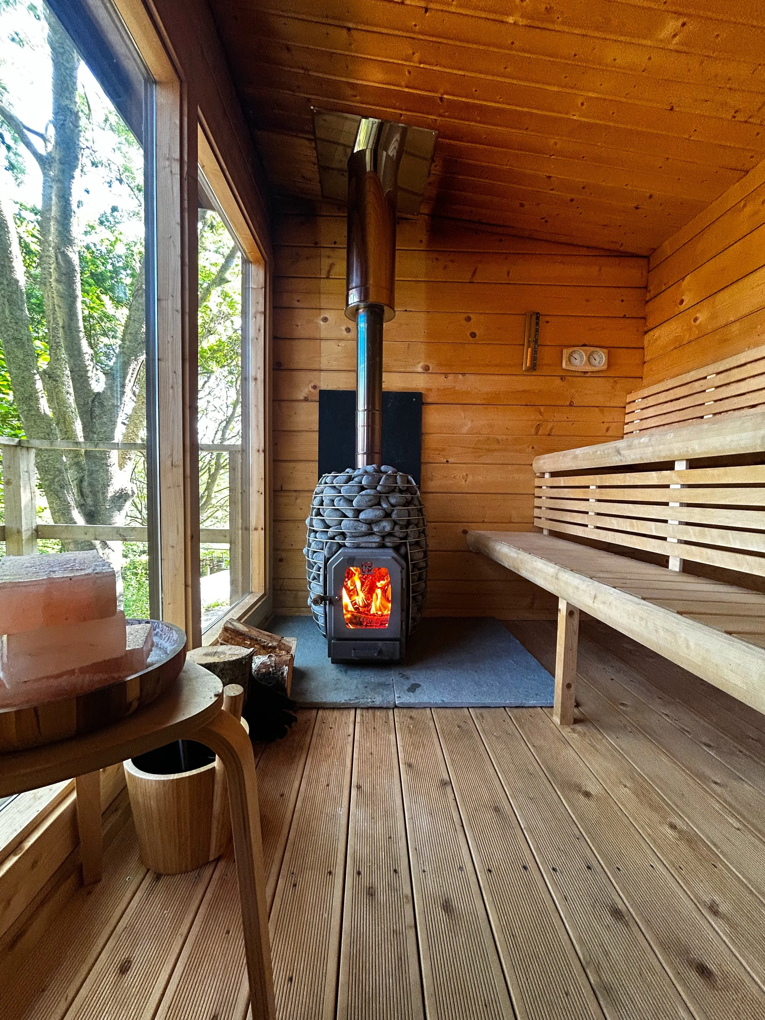 Woodland Spa Sauna at Old Rectory House Somerset