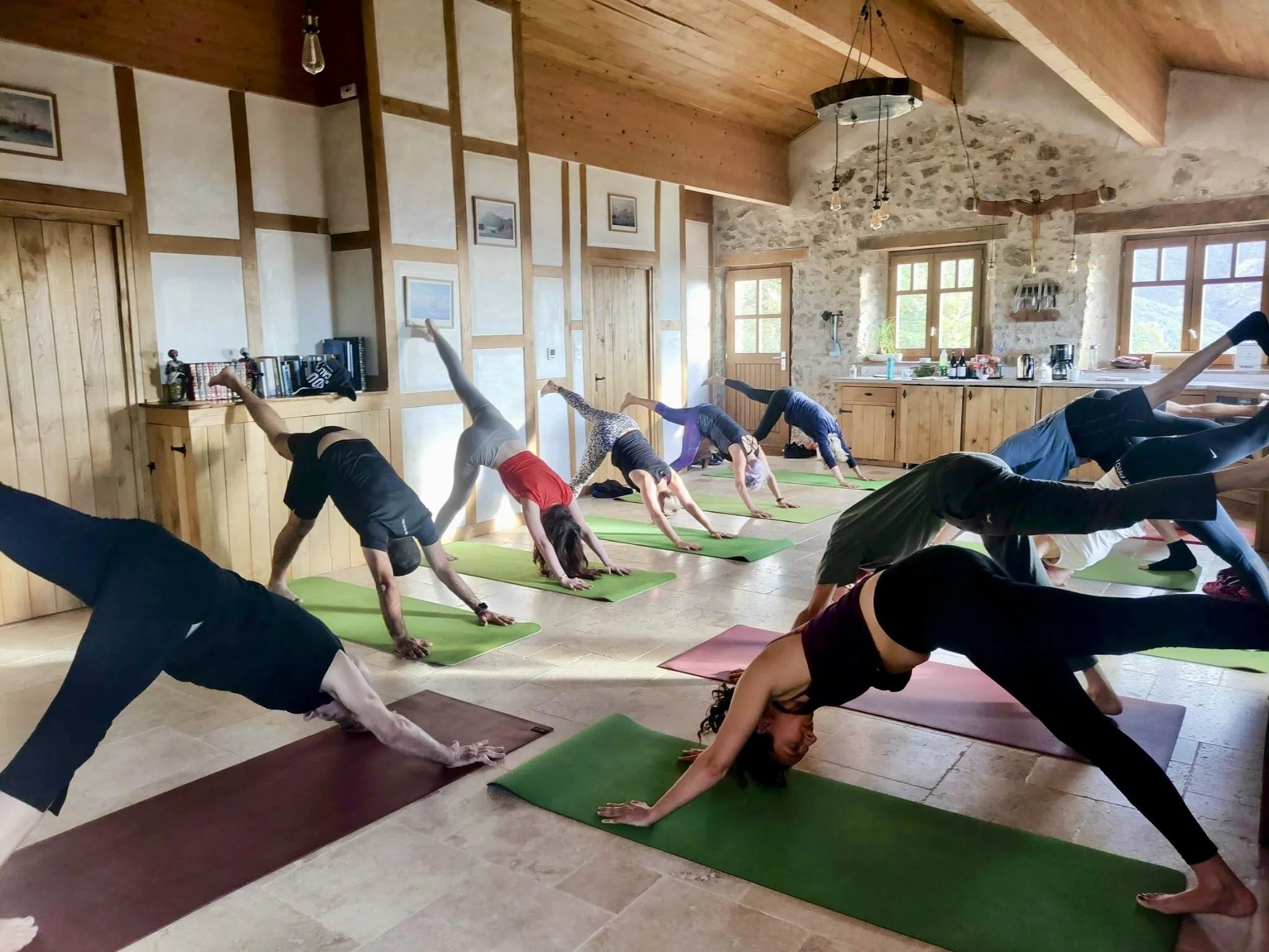 Yoga in Carlit Gite at La Taillede retreat France