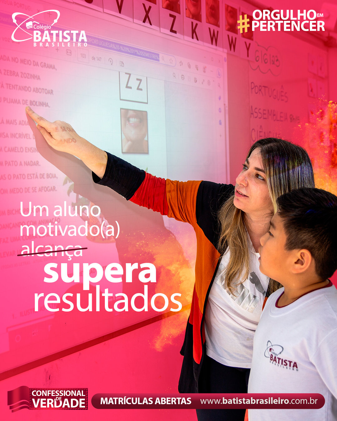 Um aluno motivado n&atilde;o alcan&ccedil;a, mas supera resultados! 💪✨

No Col&eacute;gio Batista Brasileiro cultivamos a motiva&ccedil;&atilde;o em cada passo da jornada acad&ecirc;mica dos nossos alunos! 🚀

#colegiobatistabrasileiro #confessional