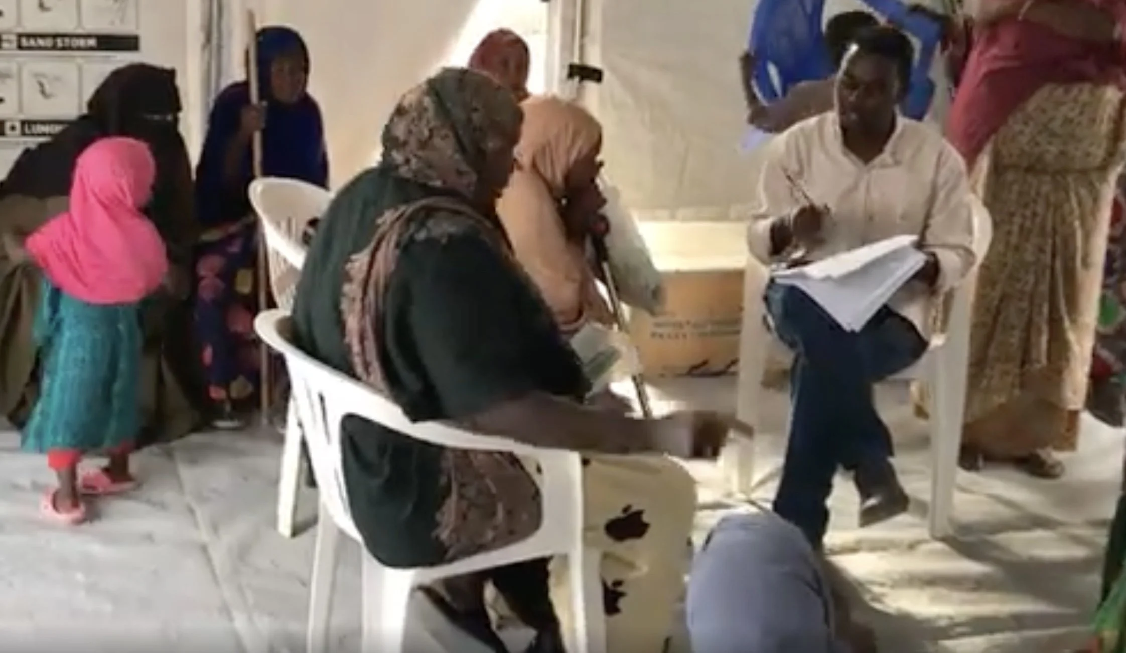 we held a listening tent for a community of over 500 households who had recently been relocated to a permanent settlement in Somaliland in East Africa. 