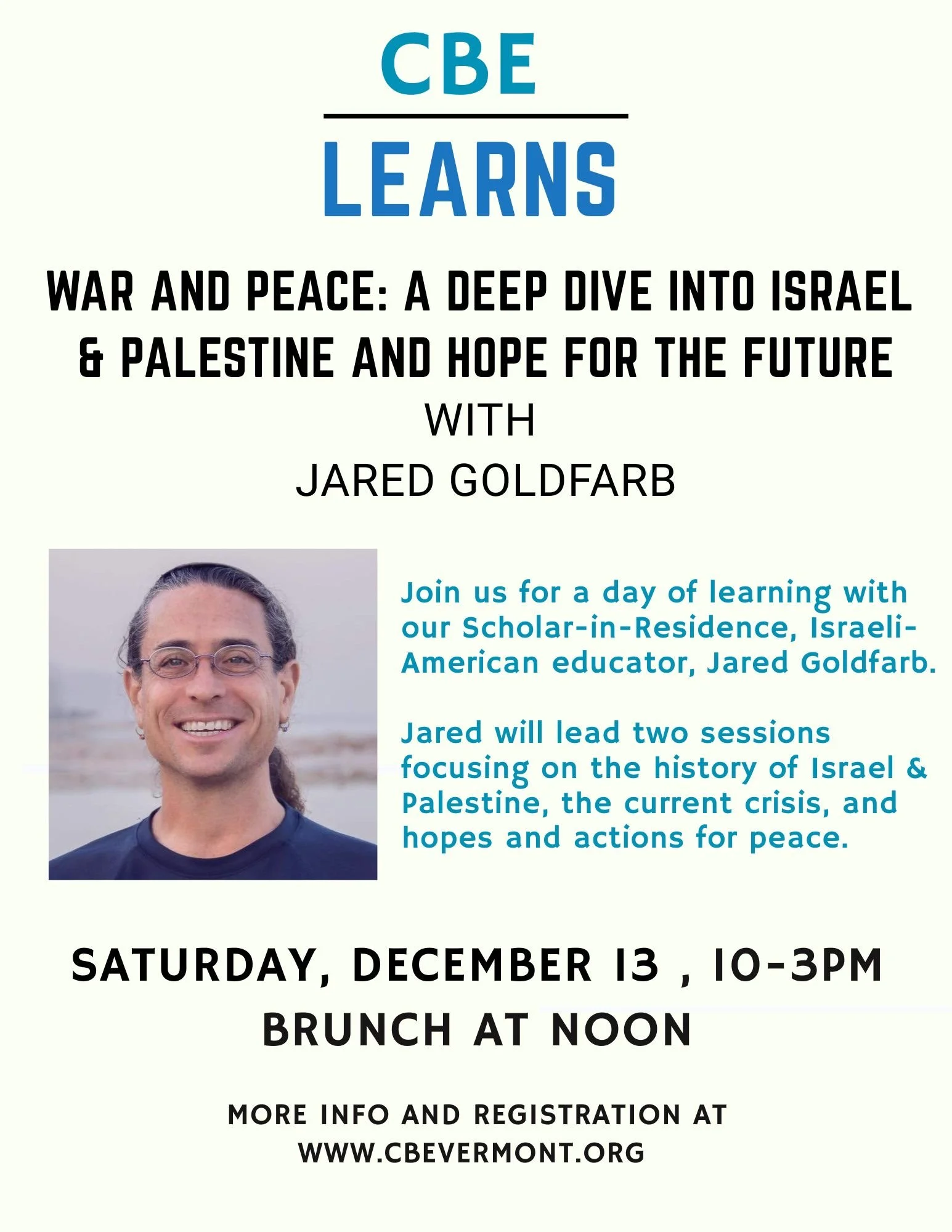 WAR AND PEACE: A DEEP DIVE INTO ISRAEL & PALESTINE AND HOPE FOR THE FUTURE
