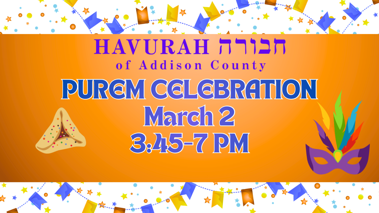Havurah of Addison County Purim Party
