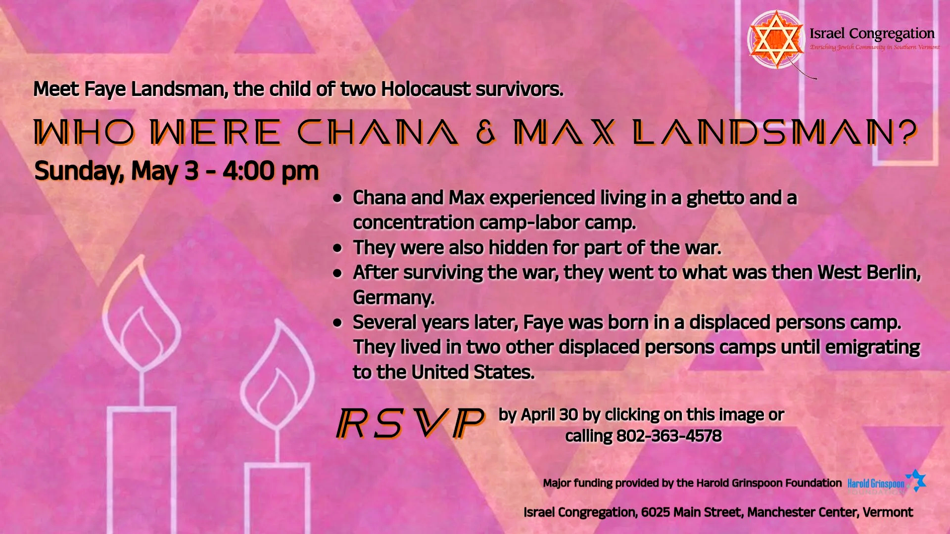 Shoah Speaker Event