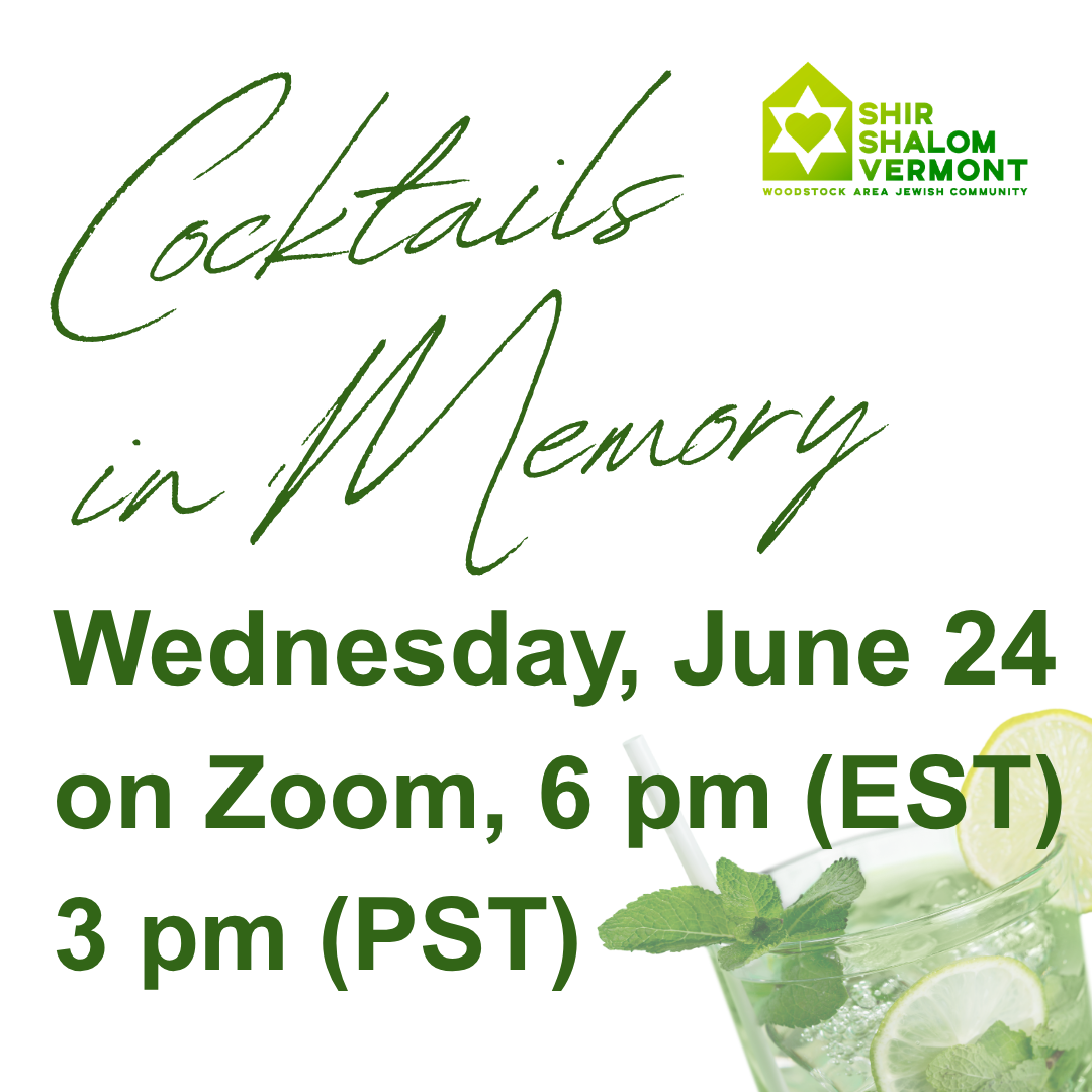 Cocktails in Memory - an online gathering