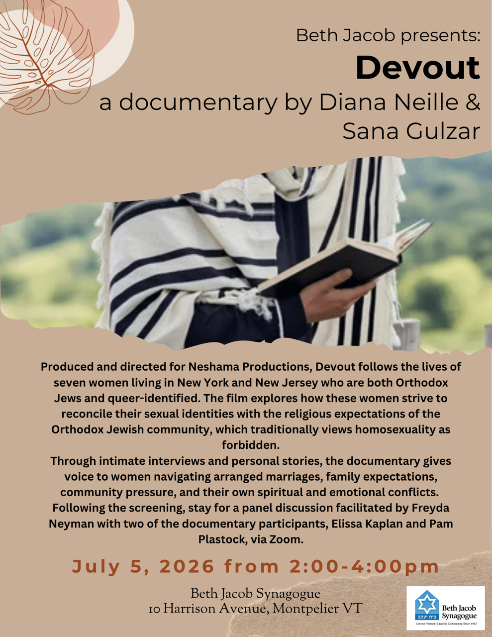 "Devout" - a documentary screening and event