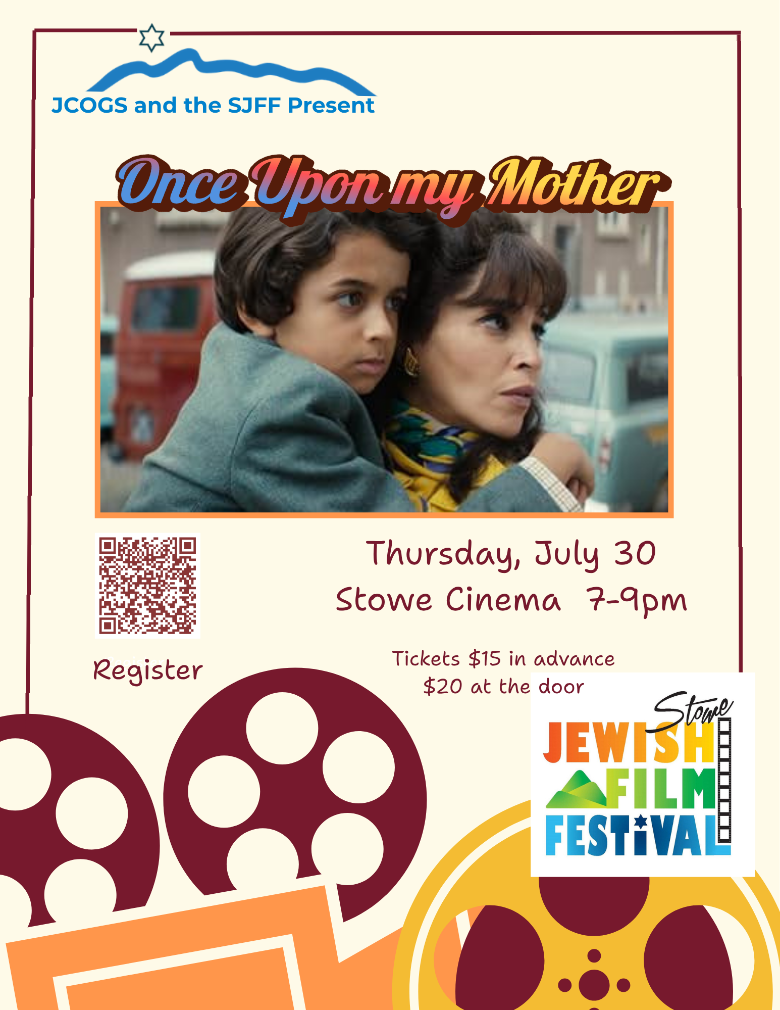 Stowe Jewish Film Festival: "Once Upon My Mother"