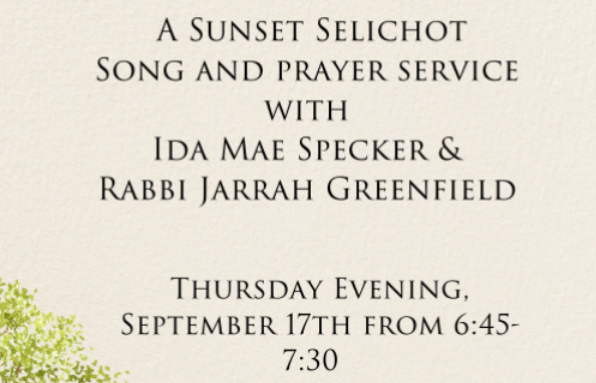 Sunset Family Prayer &amp; Song Service