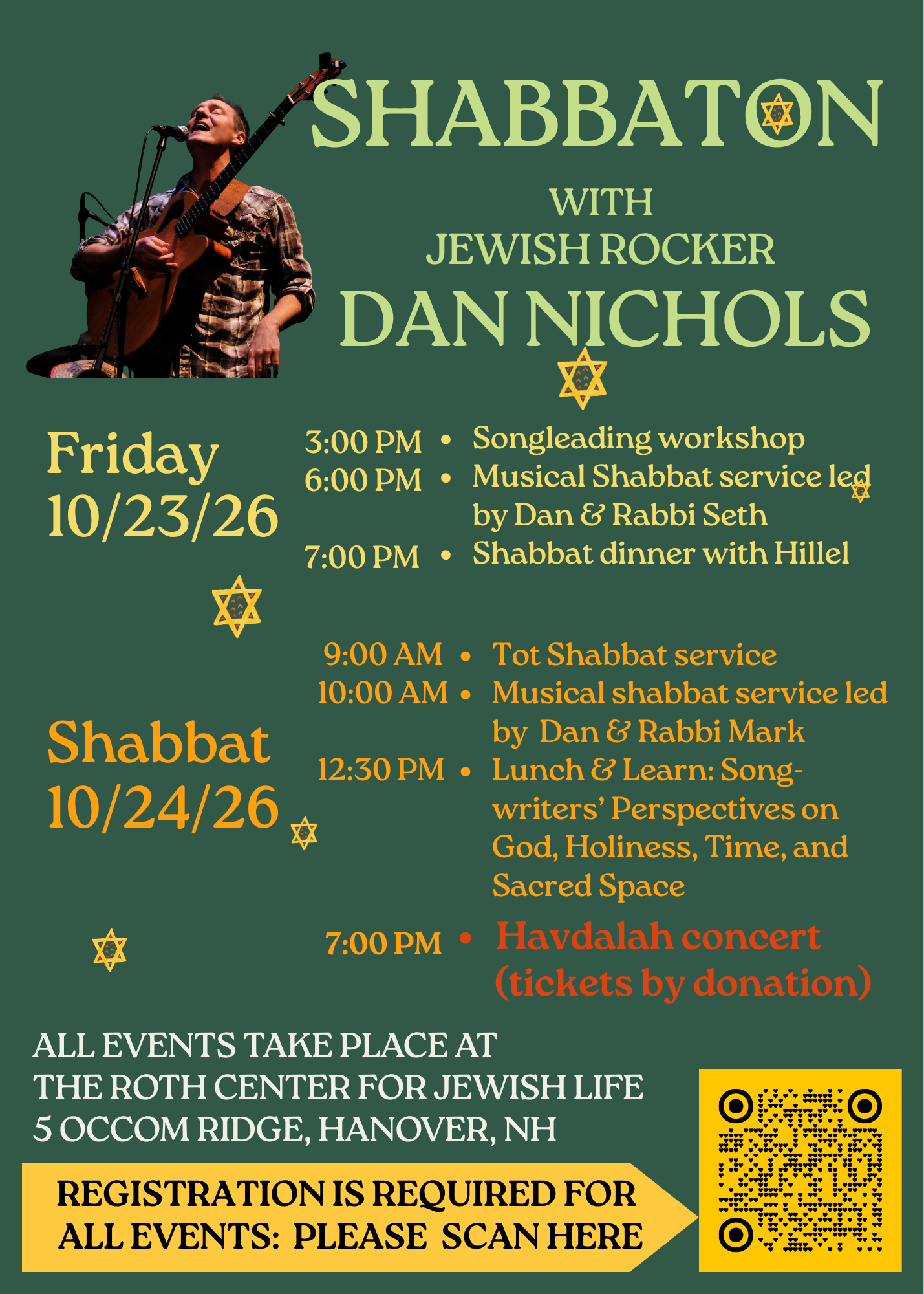 Shabbaton with Jewish Rocker Dan Nichols