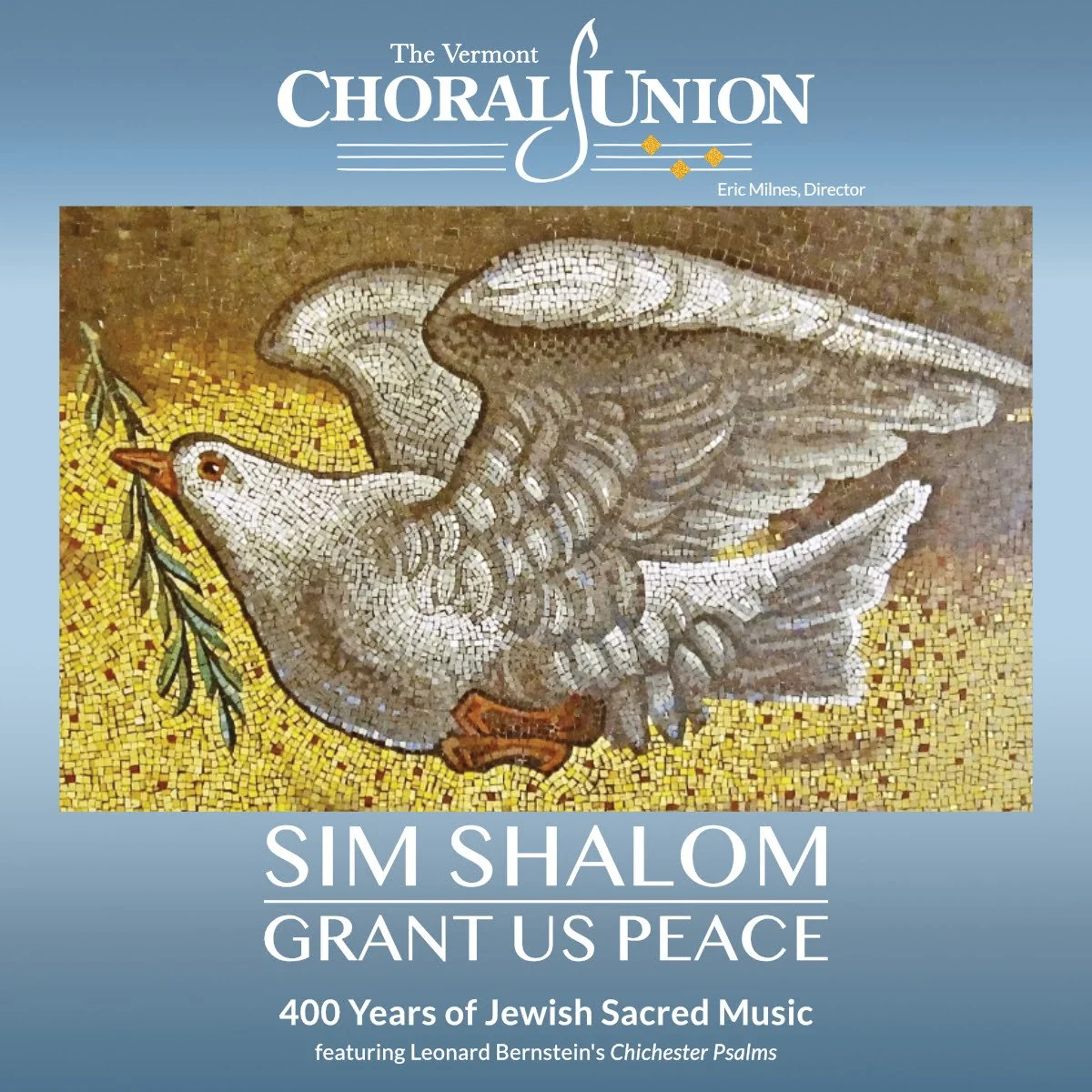 Vermont Choral Union&nbsp; presents Sim Shalom (Grant us Peace) 400 Years of Jewish Sacred Music