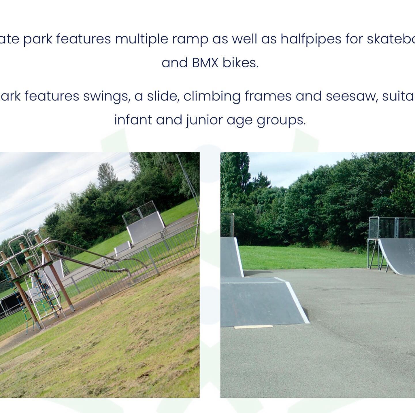 Skate Park and Children&rsquo;s Play Ground here at the playing fields