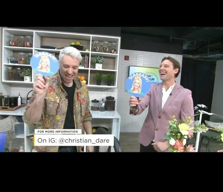 I am STILL not over getting the message that my work had been selected for a TV feature, right in the middle of prepping for the One of a Kind Spring Market no less!
One of my spring wreaths was included in CTV&rsquo;s Spring Home Trends segment with