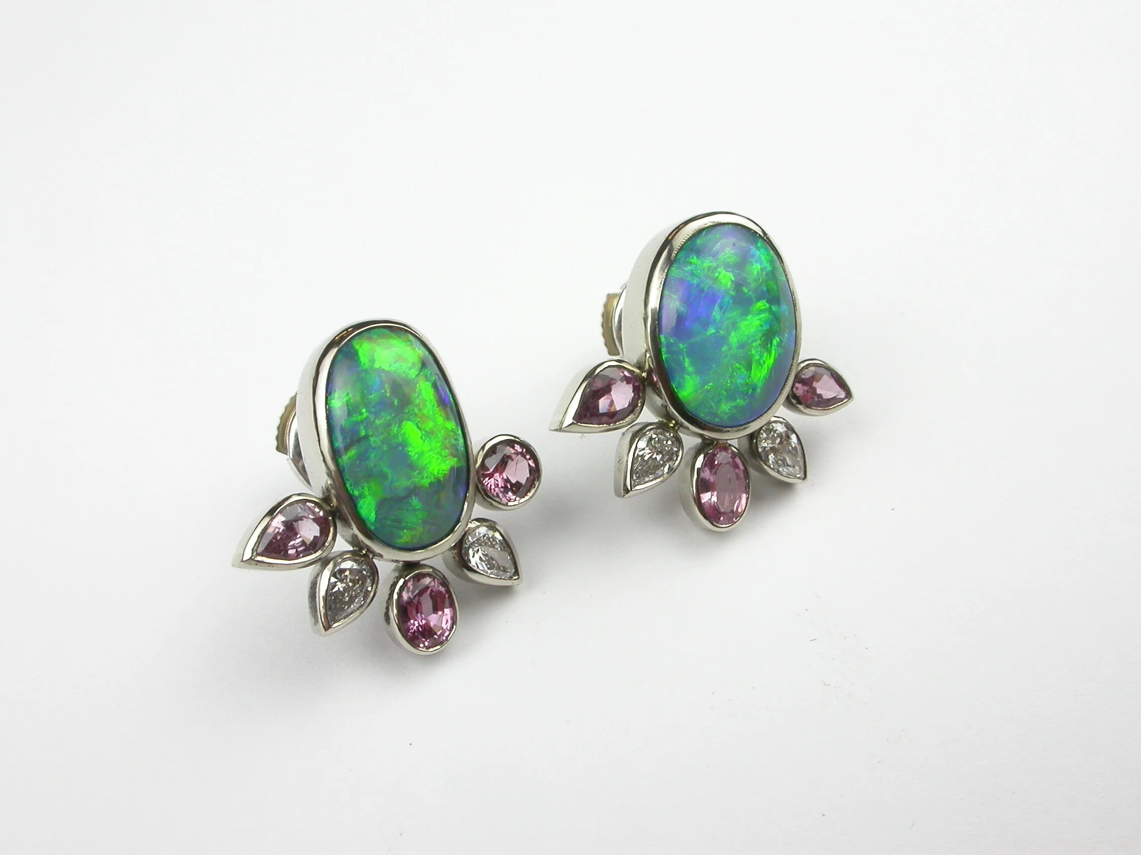 Autralian opal ear studds.JPG
