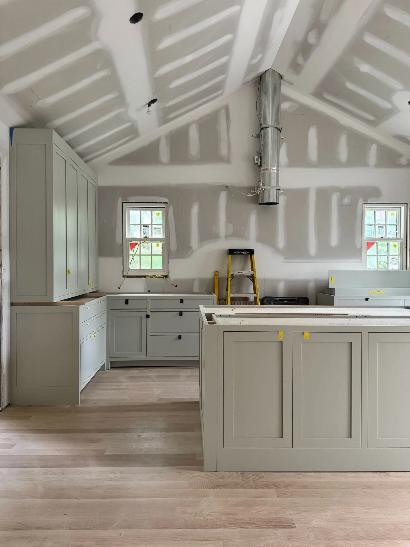 Lots of progress at this Ridgewood renovation project this past week. Trim work is next. Can&rsquo;t wait to show you all the details in this well thought out home!
@ulrichinc 
@brooks_builders