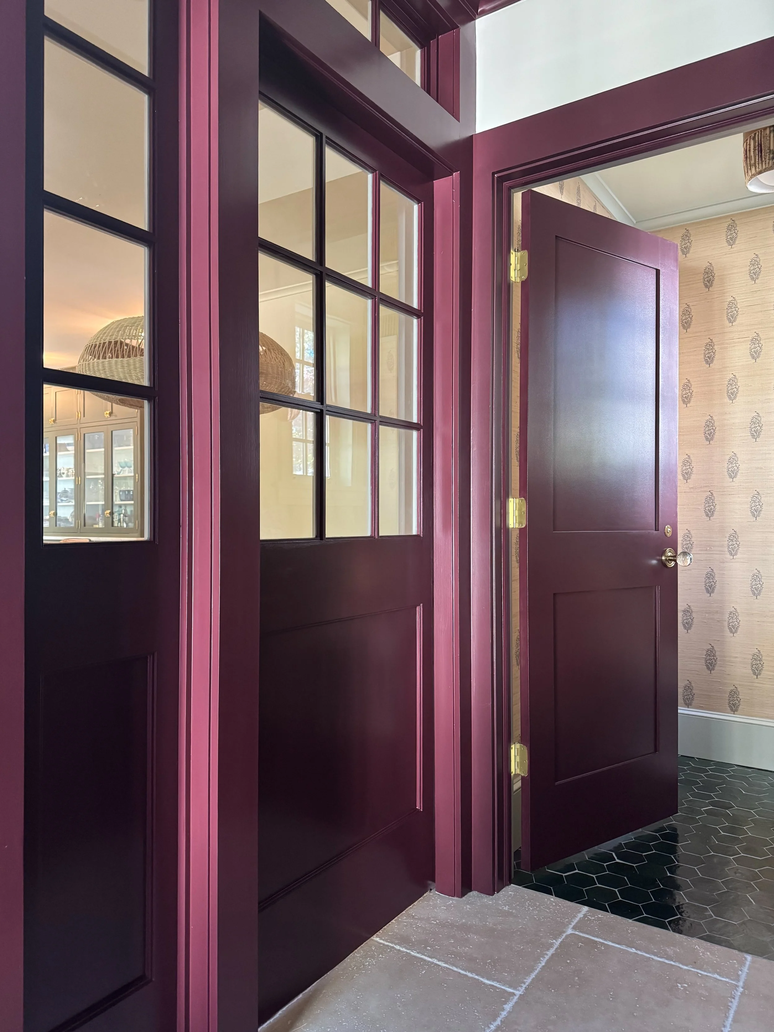 I recently got BritBox (don&rsquo;t ask me what took so long) and my obsession with downstairs kitchens continues. They always have interior glazing &mdash; I guess so the butler can keep an eye on the servants from his pantry. I wanted to incorporat