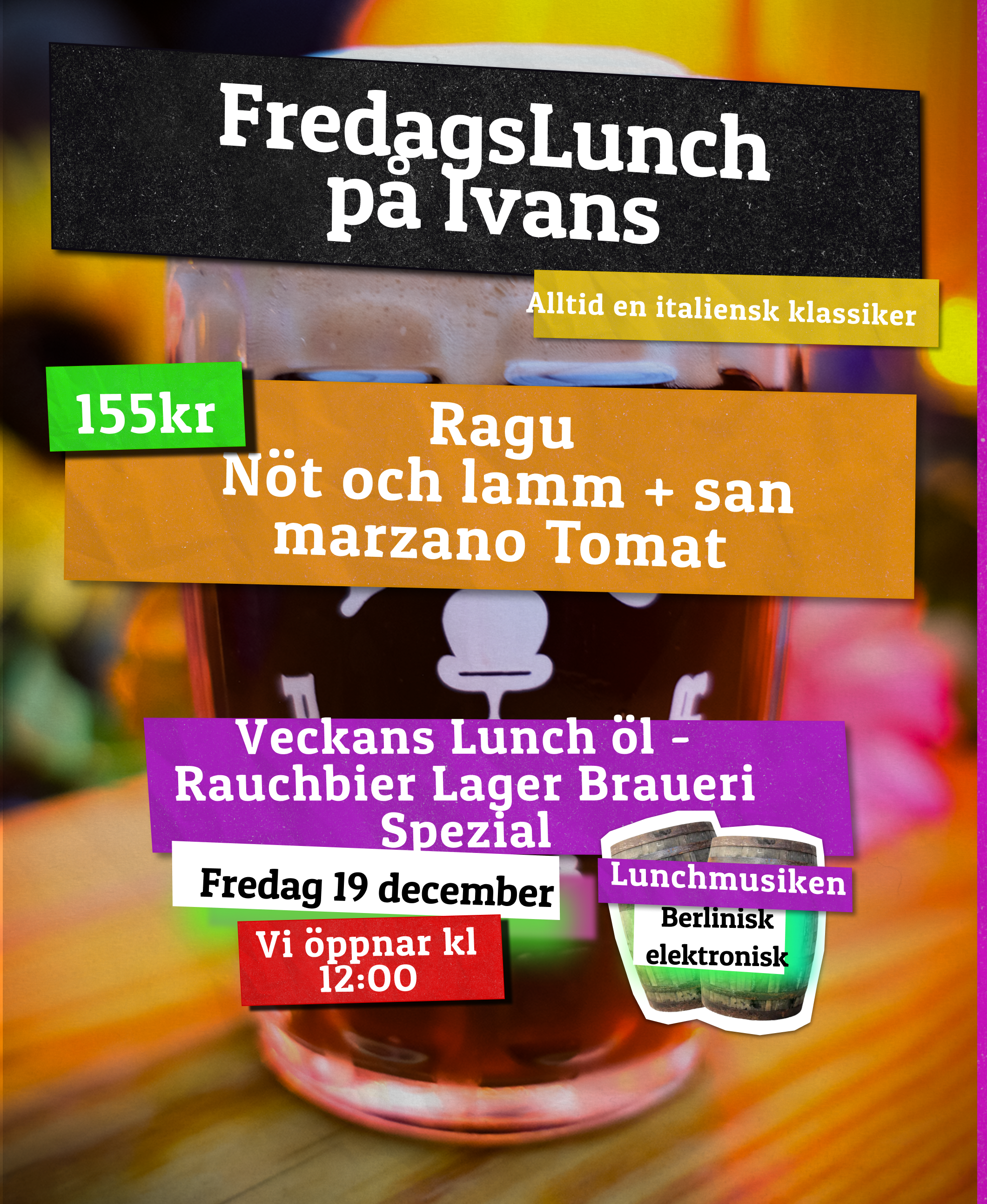 Ragu 155kr and Rauchbier