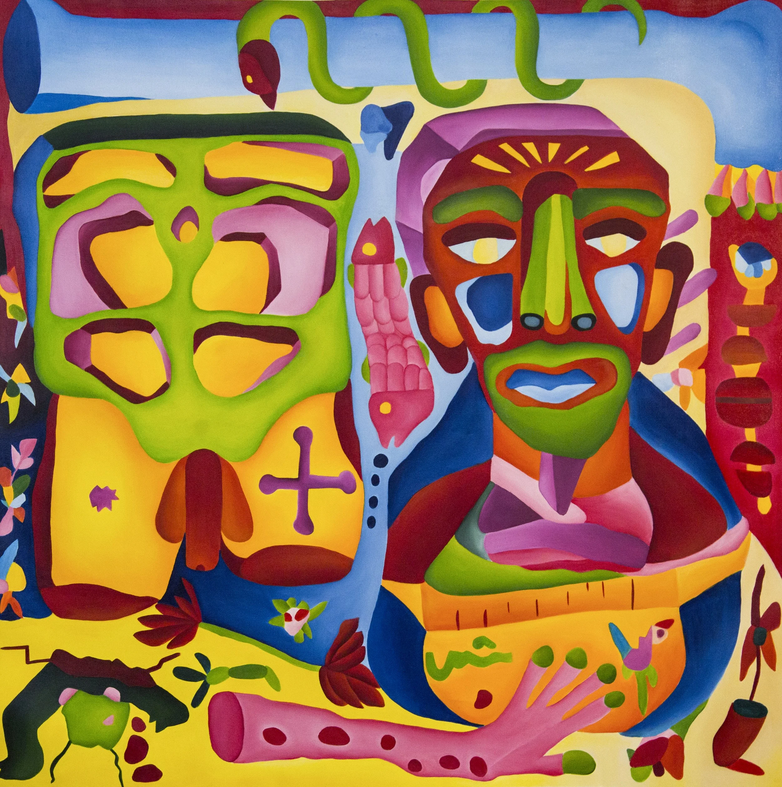 Charming Prince, 2022, 98 X 98 cm, oil on canvas