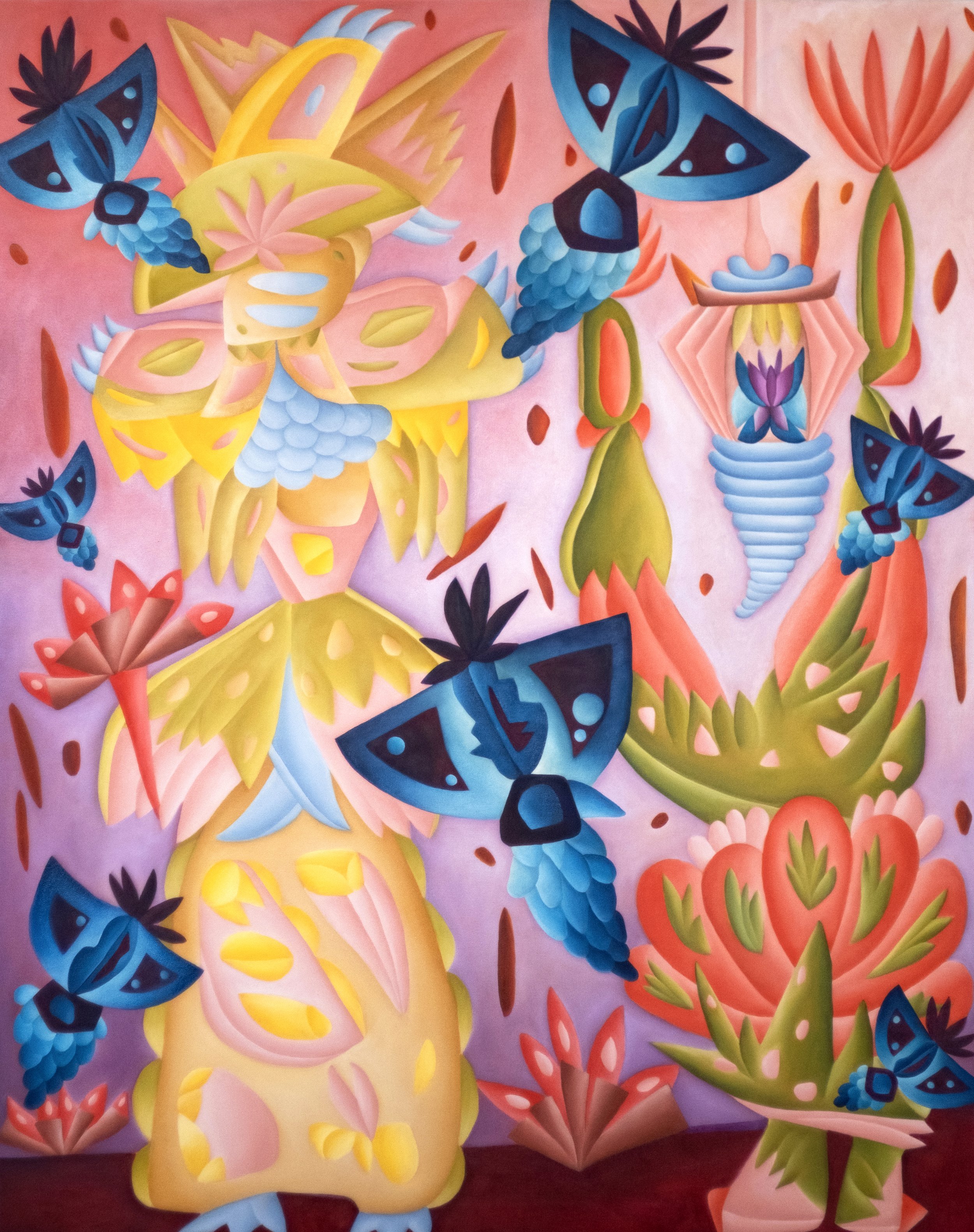 Luma In Mothel Season, oil on canvas 150 x 120 cm, 2025