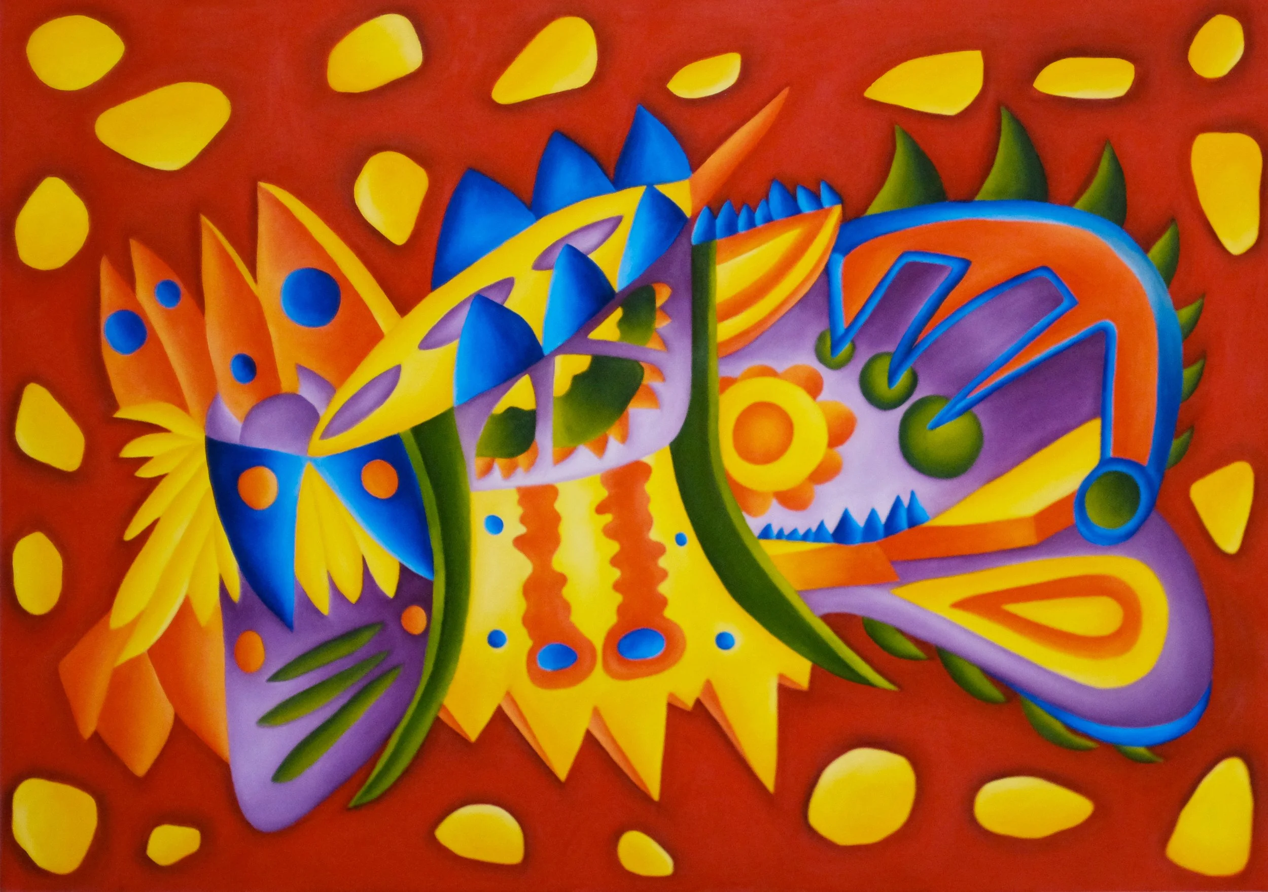 Zarbaq, oil on canvas 70 cm x 56 cm, 2025