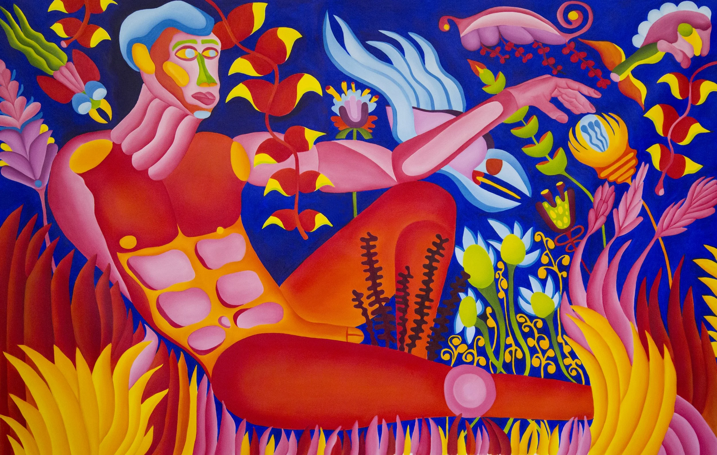Idleness In The Garden Of Eden, 2022, 192 x 123 cm, oil on canvas