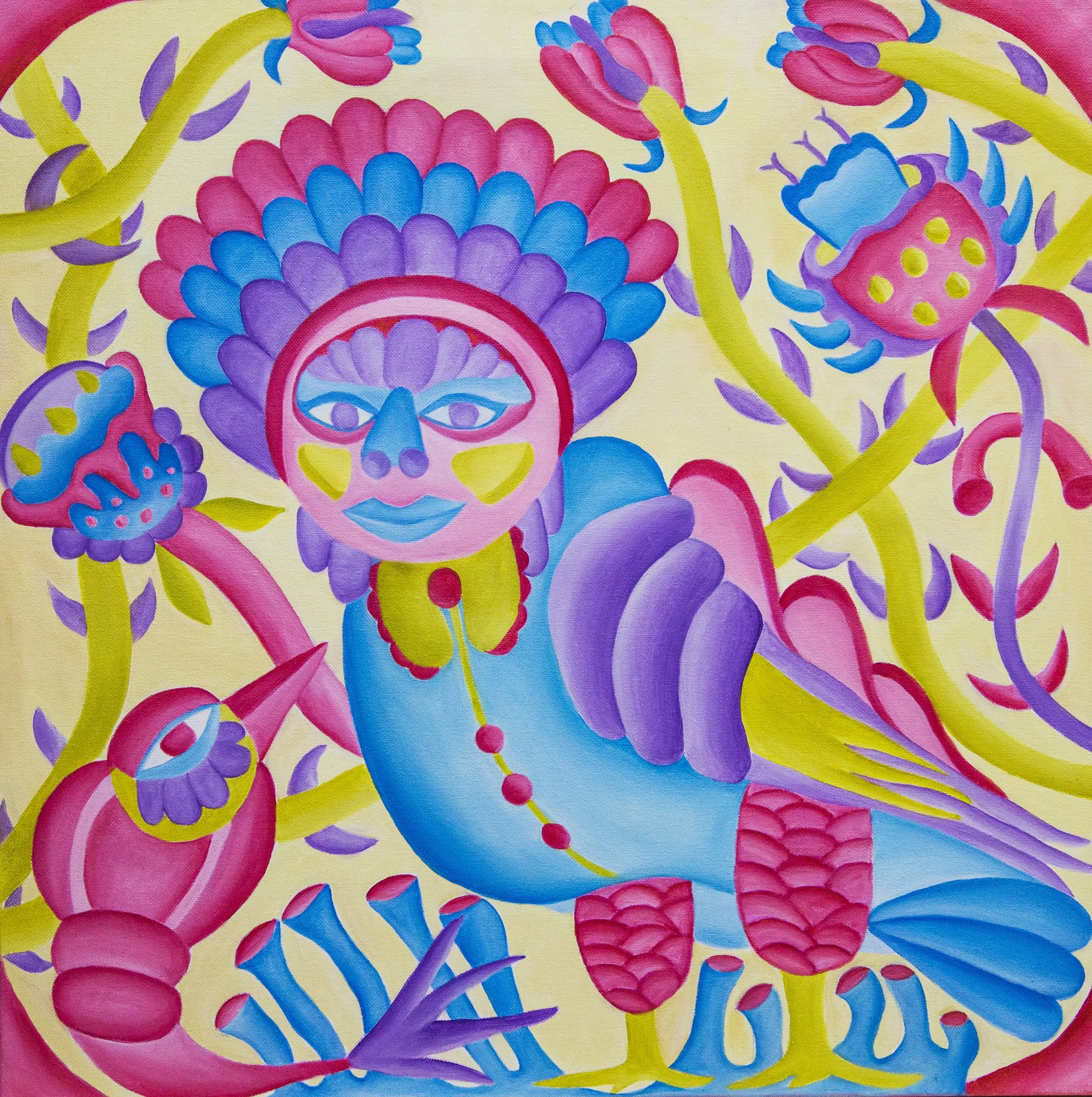 Edelweiss, 2022, 60 x 60 cm, oil on canvas 