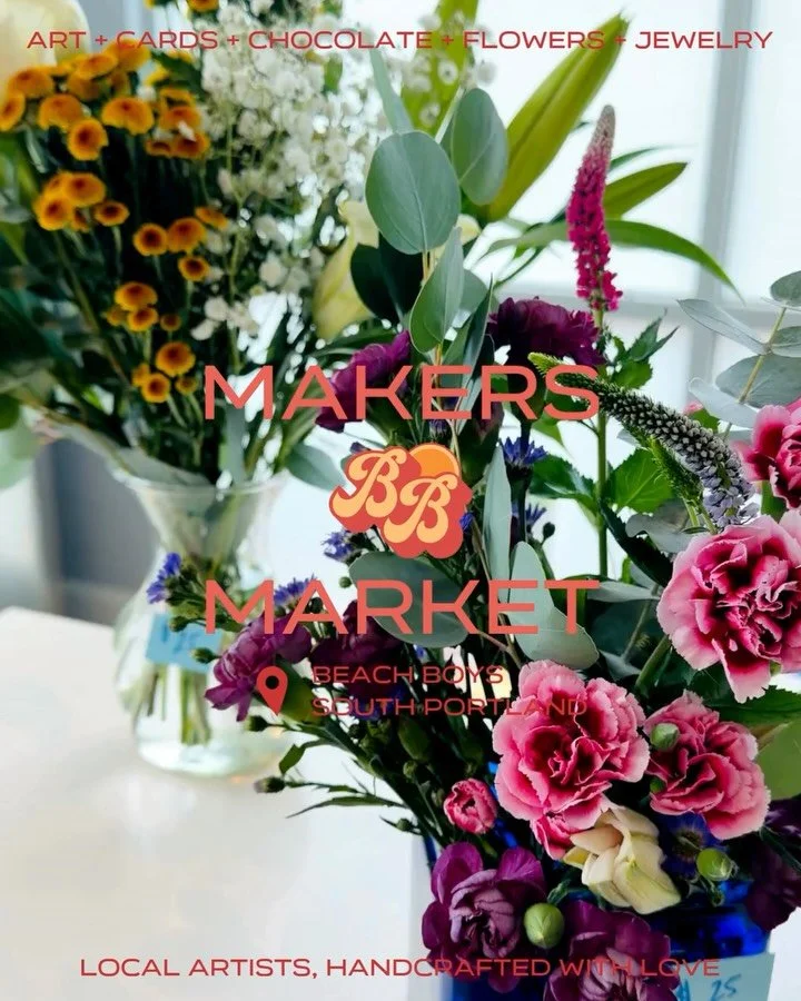 Mother&rsquo;s Day Makers Market @ BB South Portland 🌸 shop local art, jewelry, chocolate, flowers + more &mdash; all made by Maine artists and sold directly by them (cash + venmo accepted for pop-ups)

📍 Beach Boys South Portland, May 1 &ndash; Ma